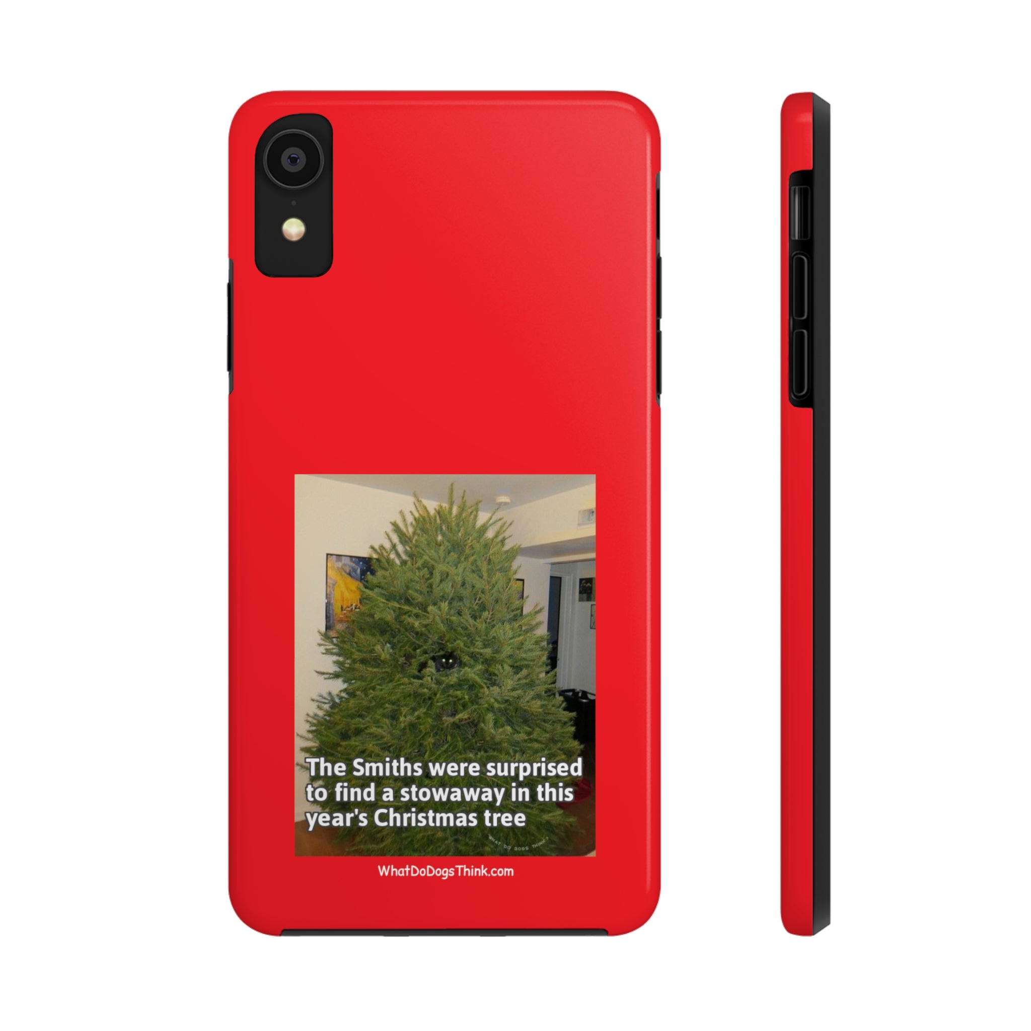 Stowaway Cat Red Tough Phone Cases