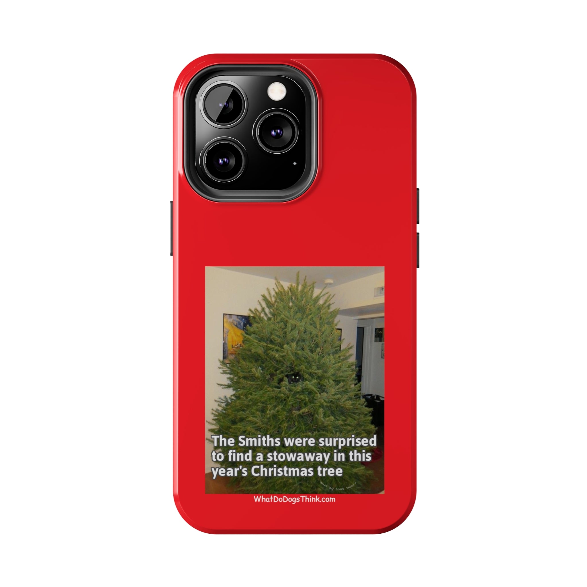 Stowaway Cat Red Tough Phone Cases