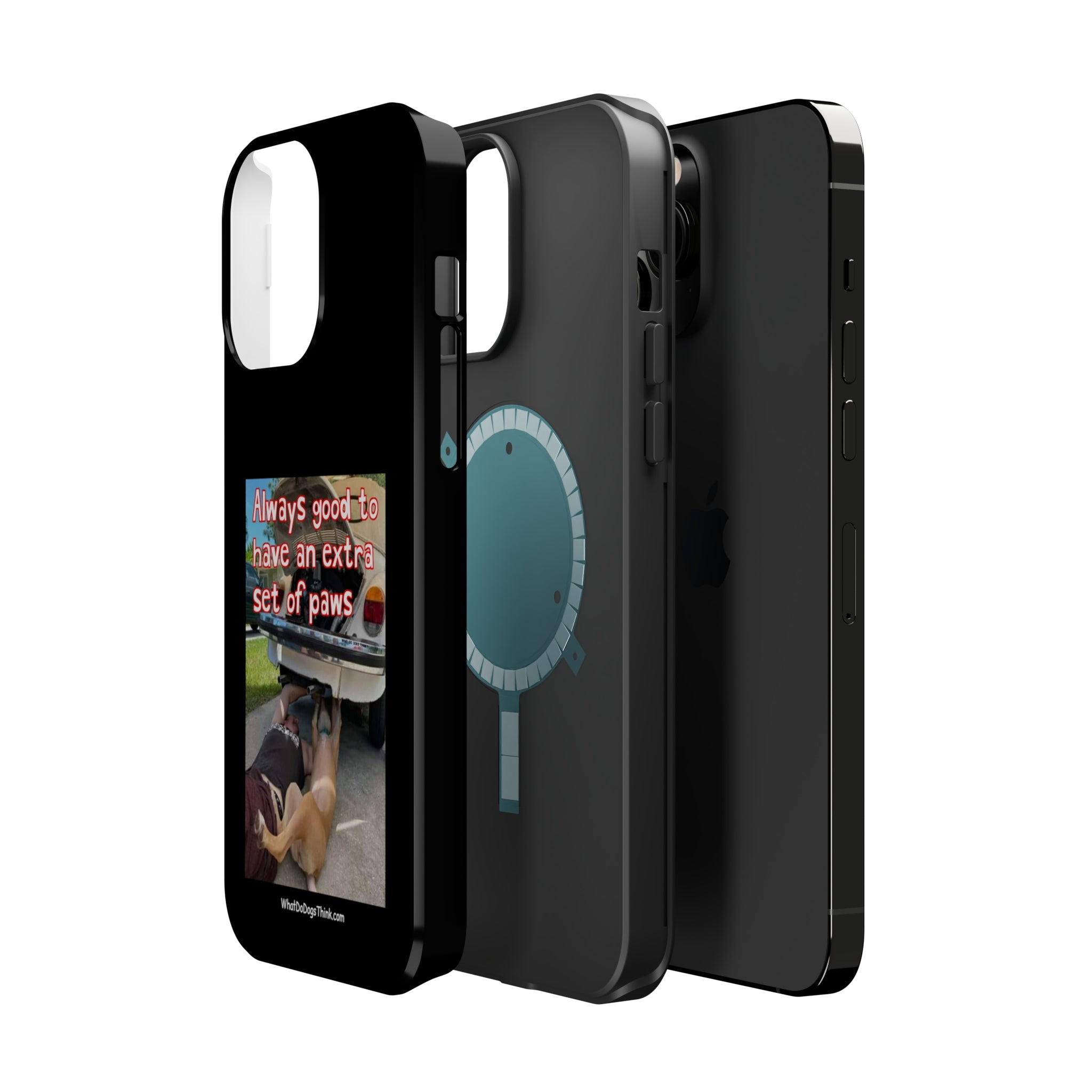 Extra Paw Black MagSafe Tough Cases