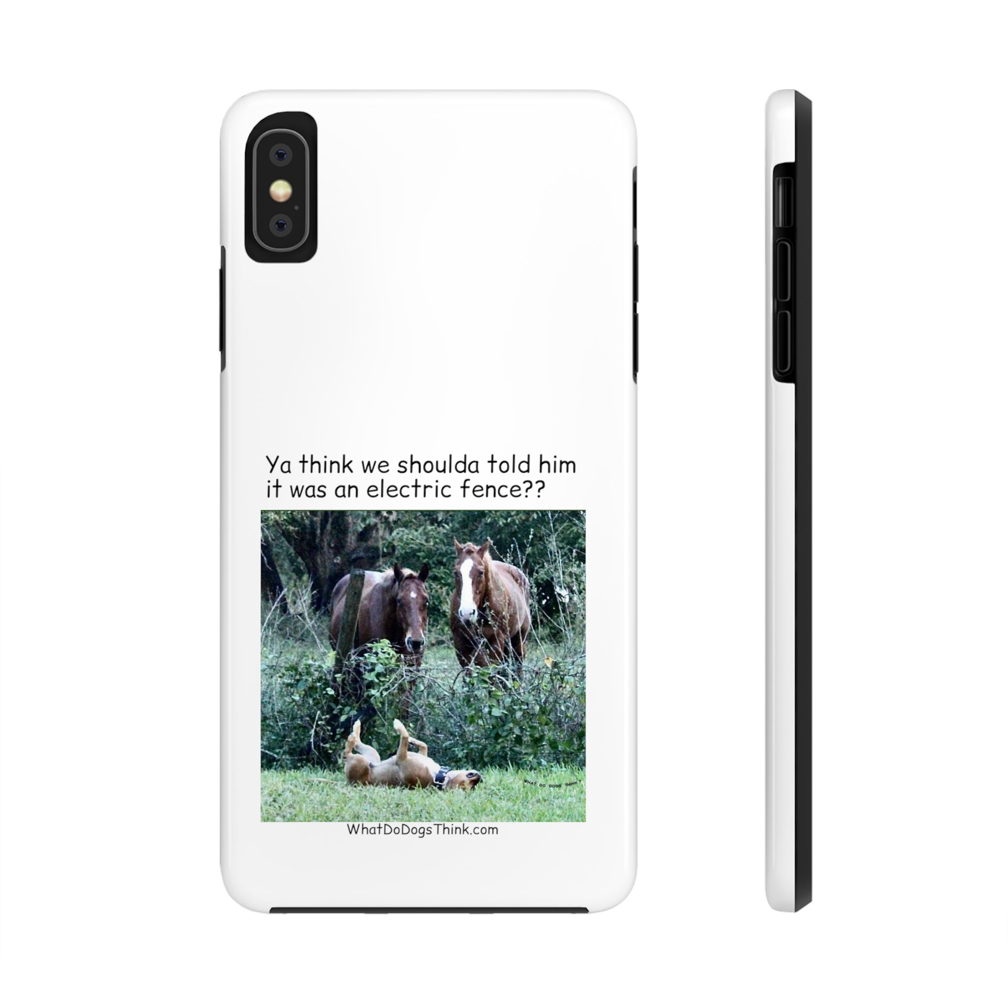Electric Fence White Tough Phone Cases