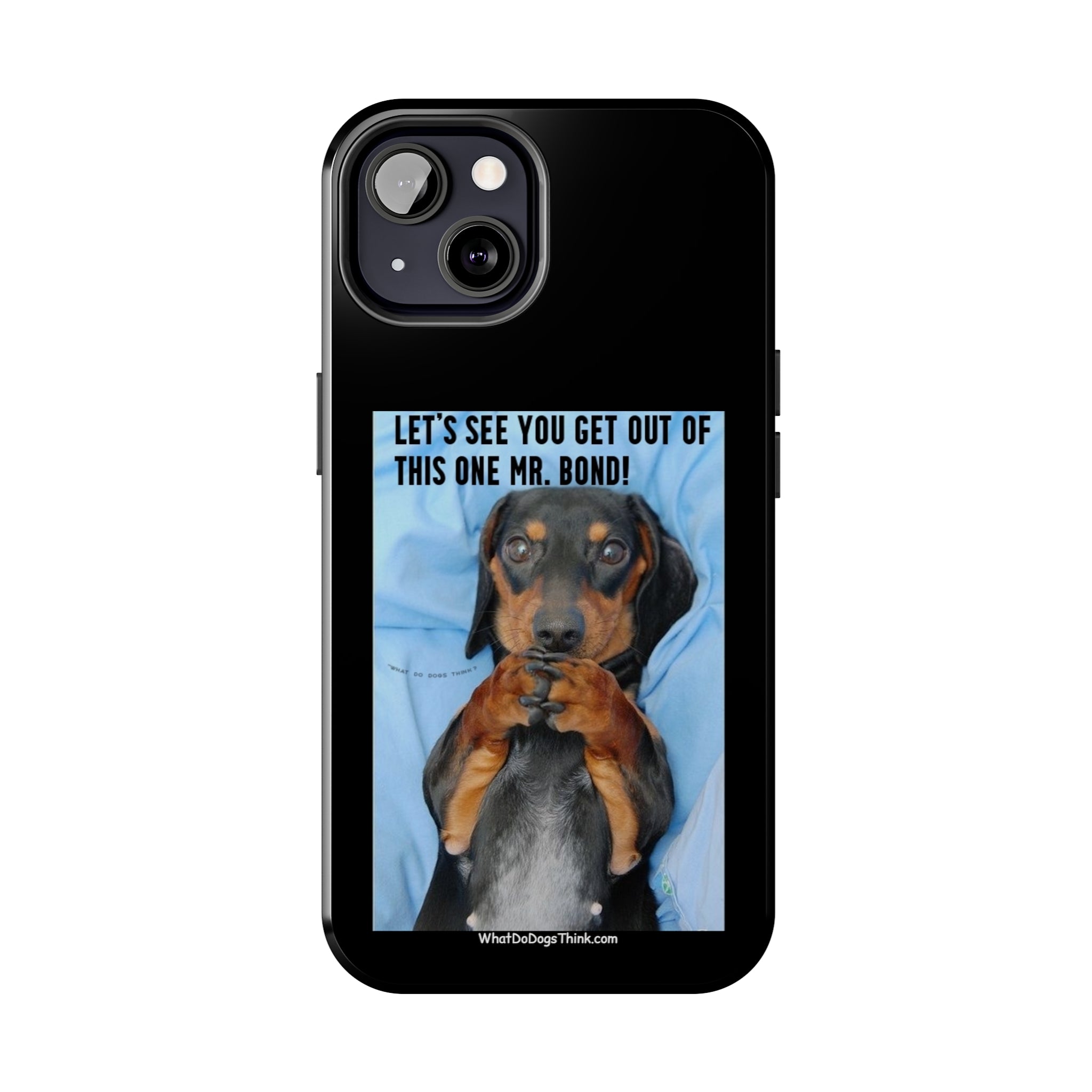 Mr Bond Black Tough Phone Cases