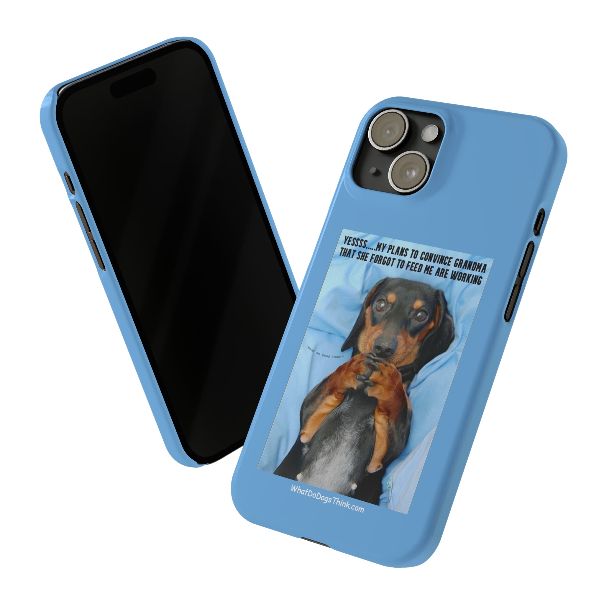 Grandma Blue Slim Phone Cases