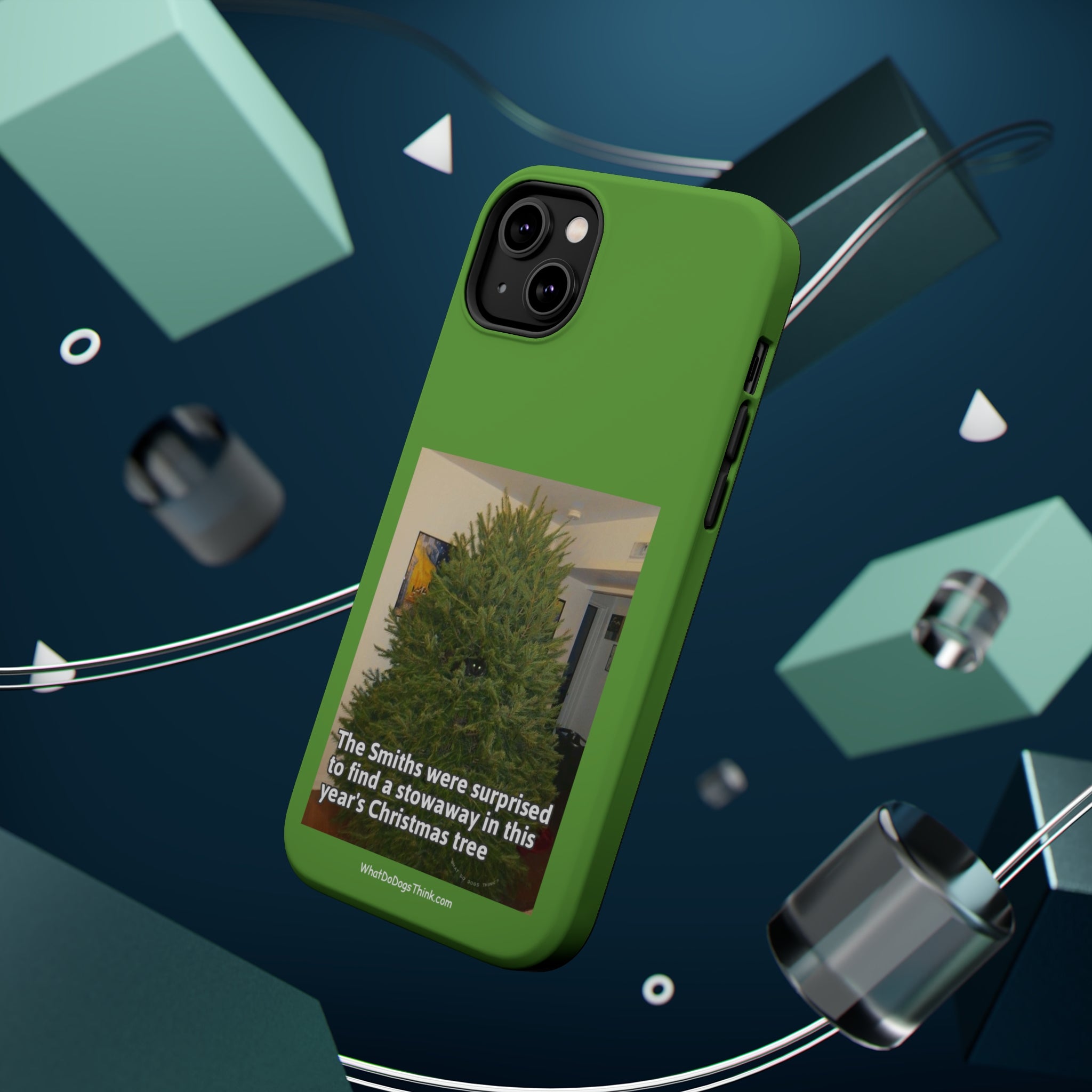 Stowaway Cat Green MagSafe Tough Case