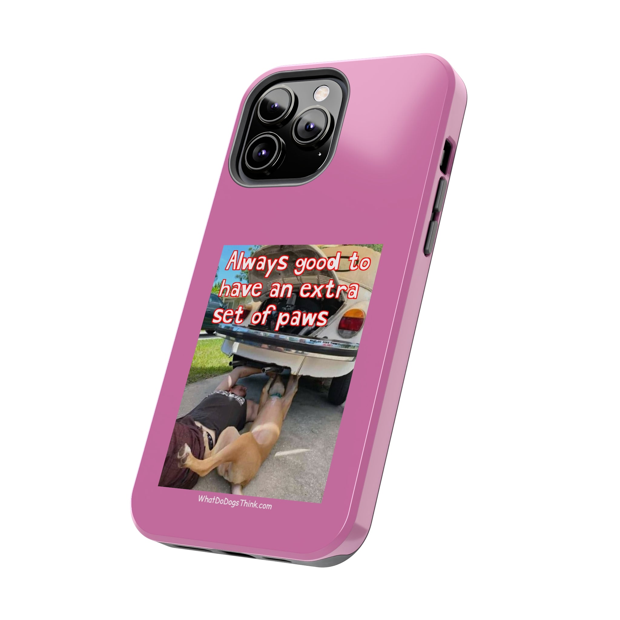 Extra Paw Pink Tough Phone Cases