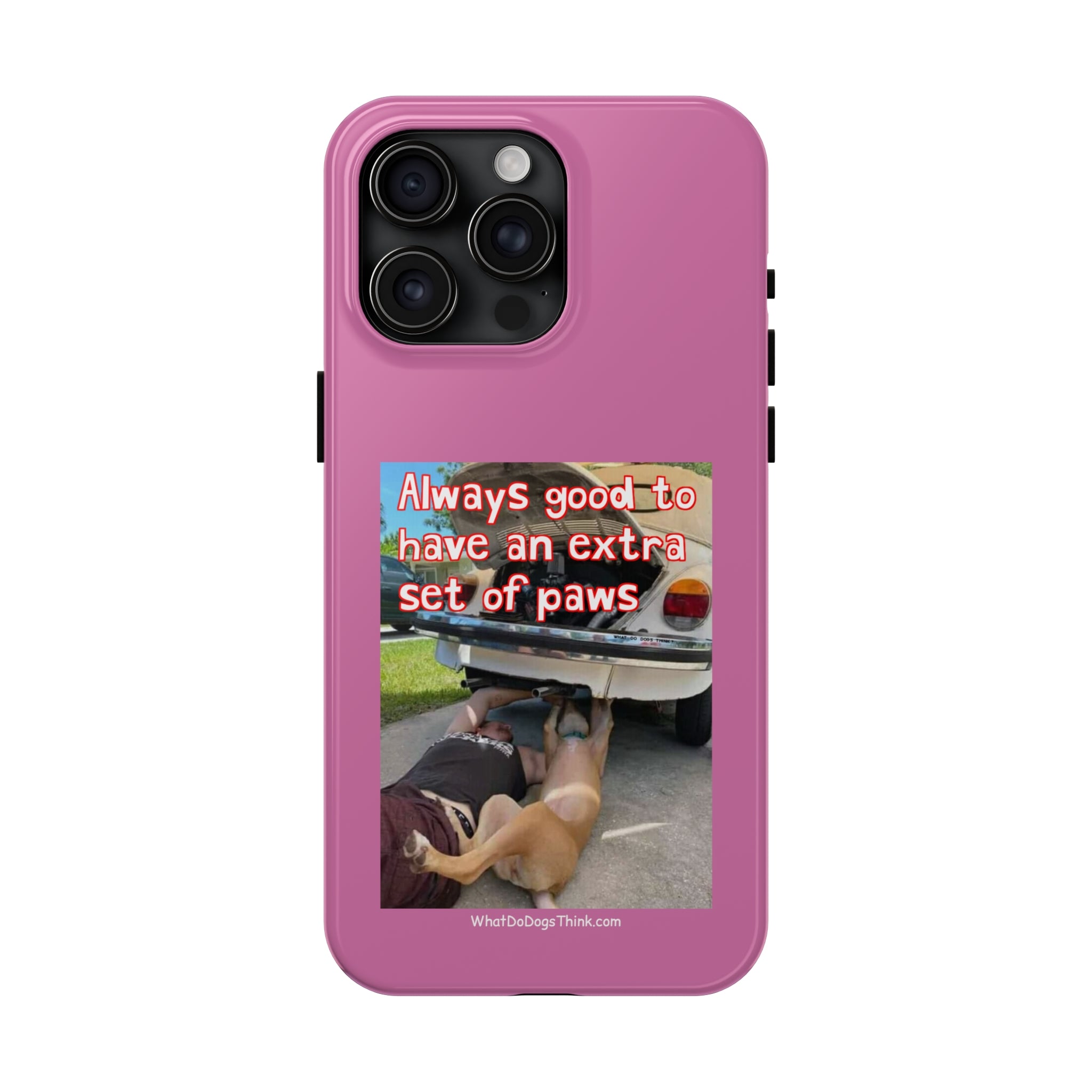 Extra Paw Pink Tough Phone Cases
