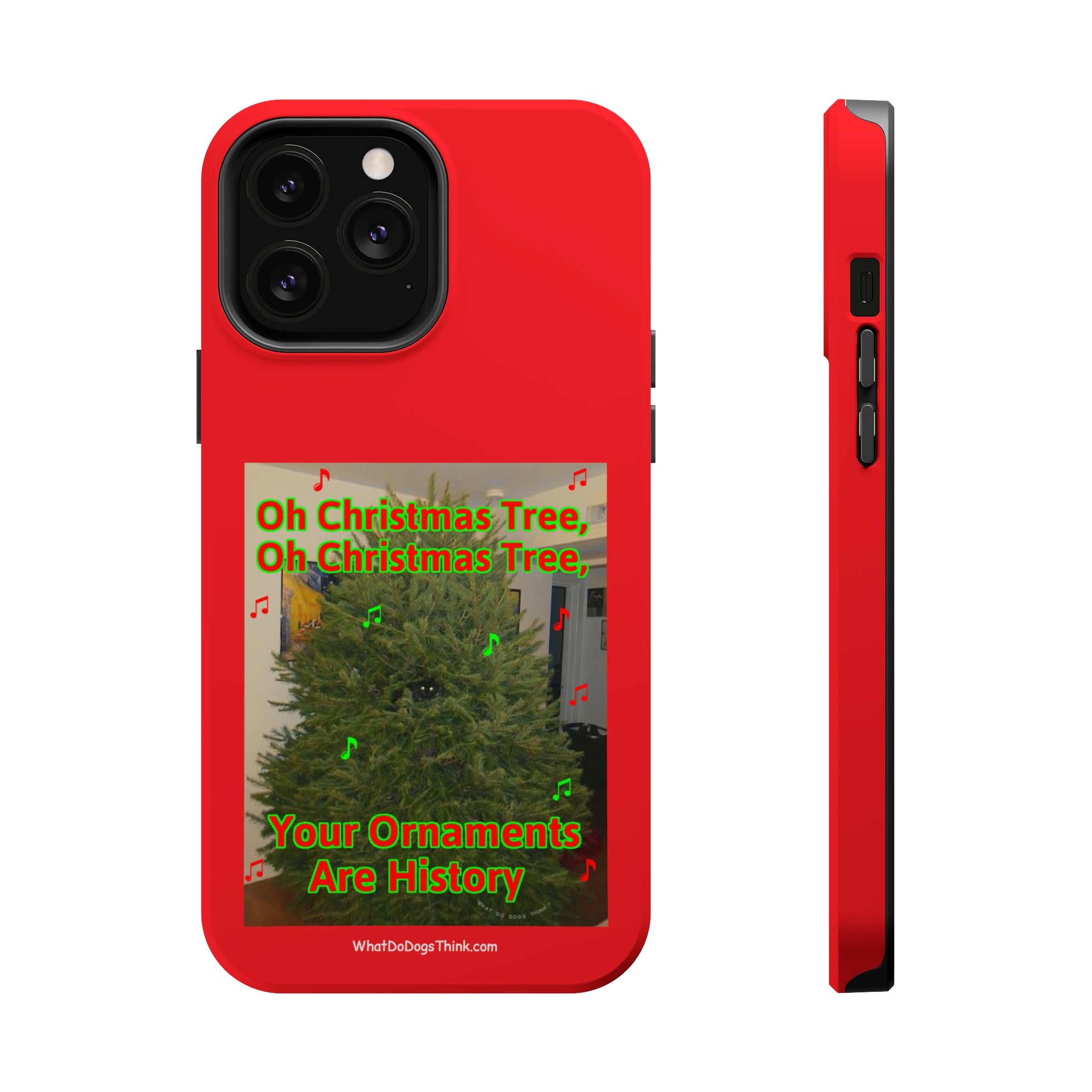 Christmas Tree Cat Red MagSafe Tough Case