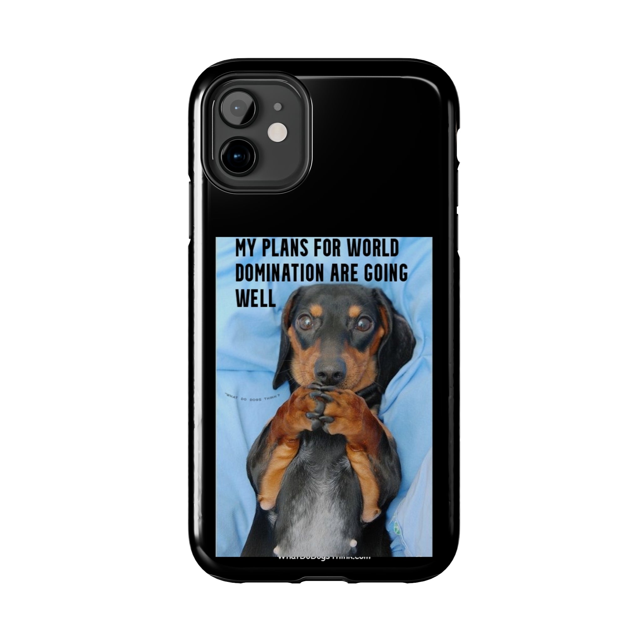 World Domination Black Tough Phone Cases