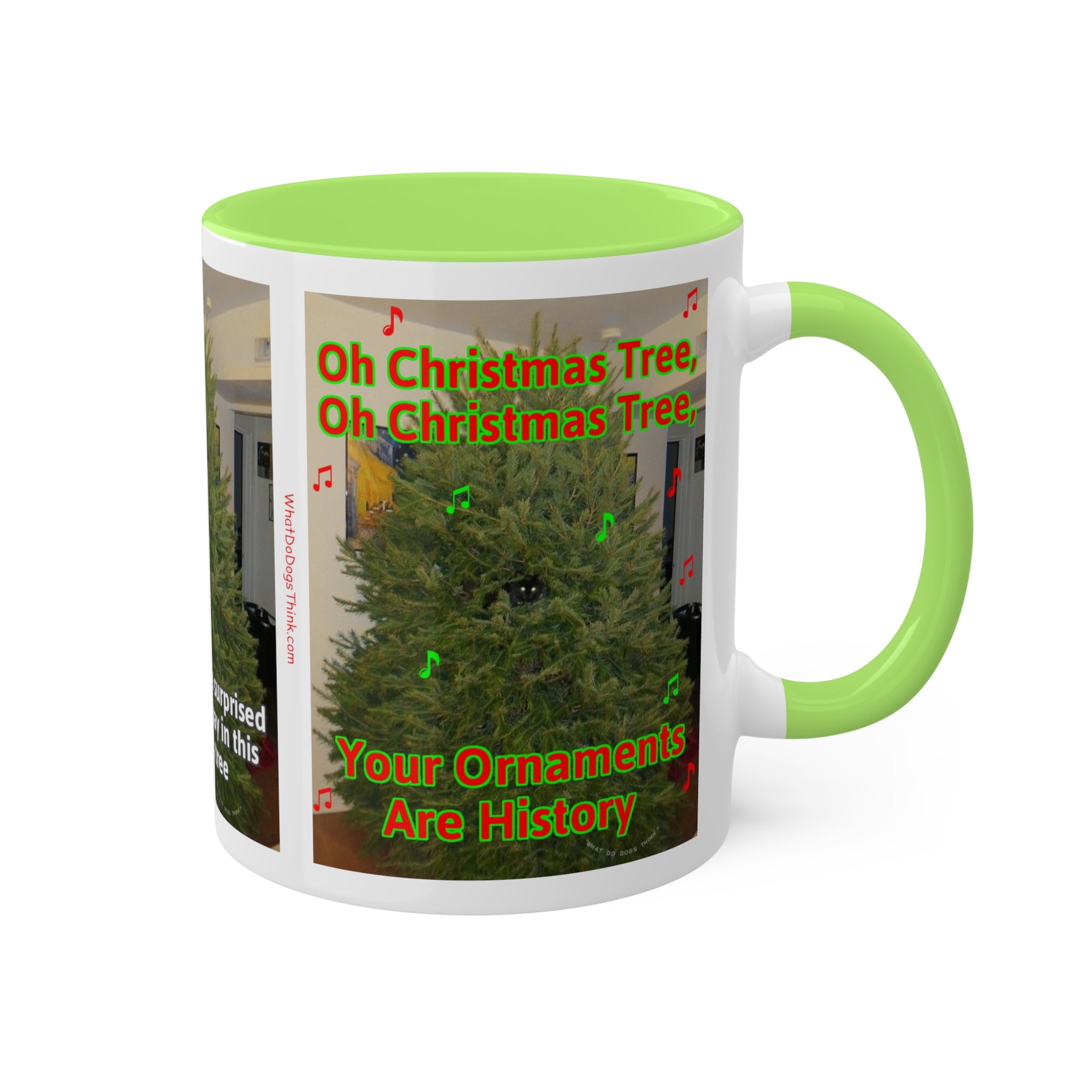 Christmas Tree Cat Mug 11oz