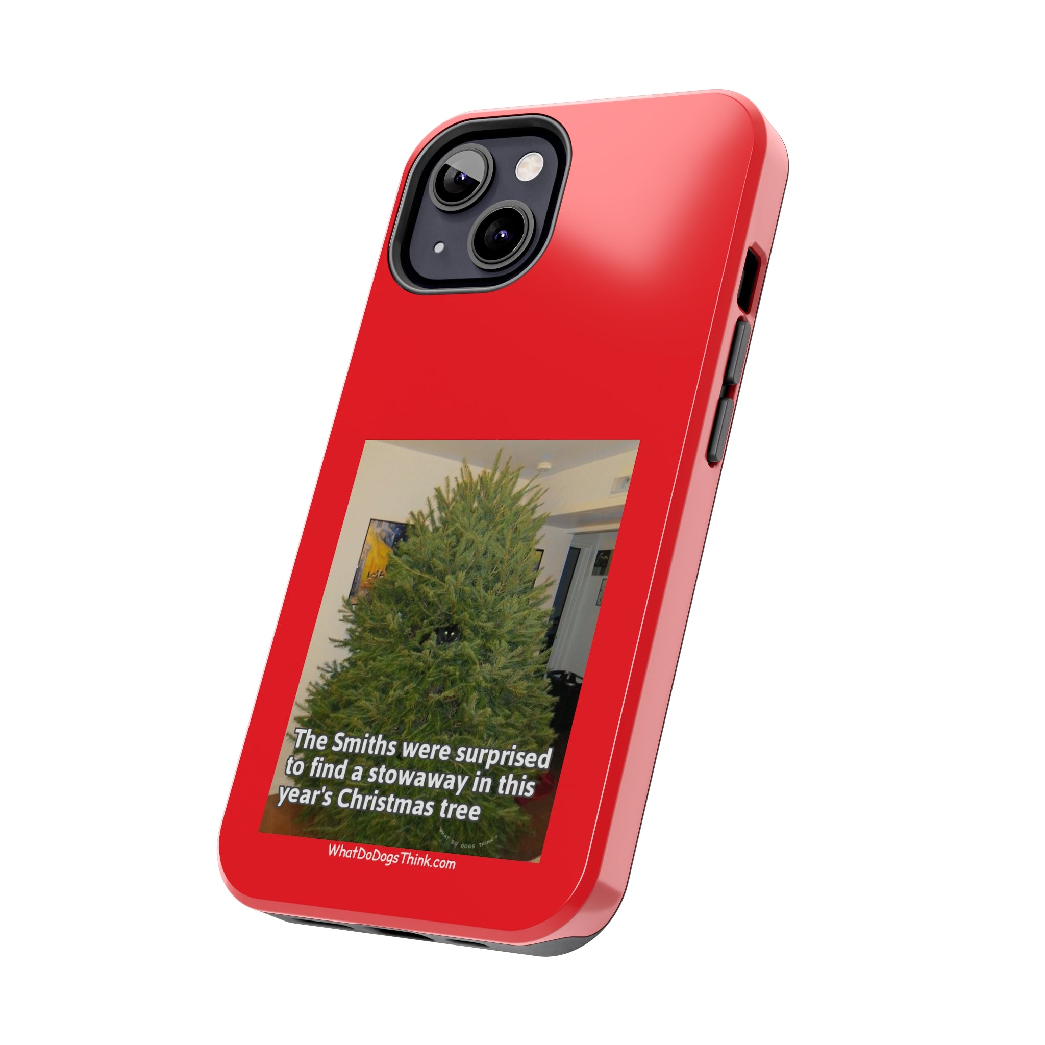 Stowaway Cat Red Tough Phone Cases