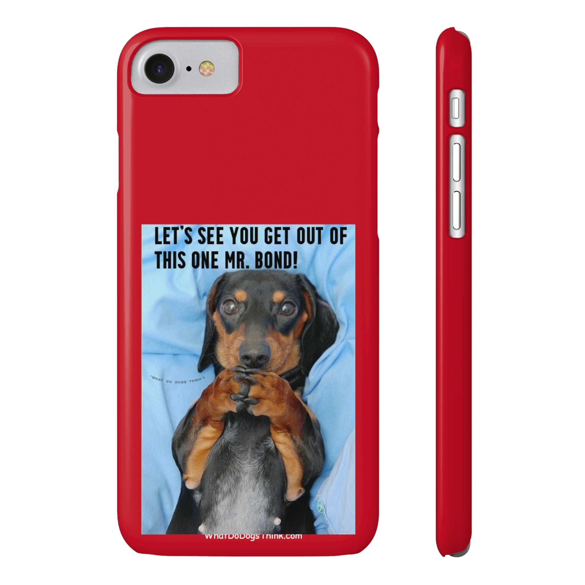 Mr. Bond Red Slim Phone Cases