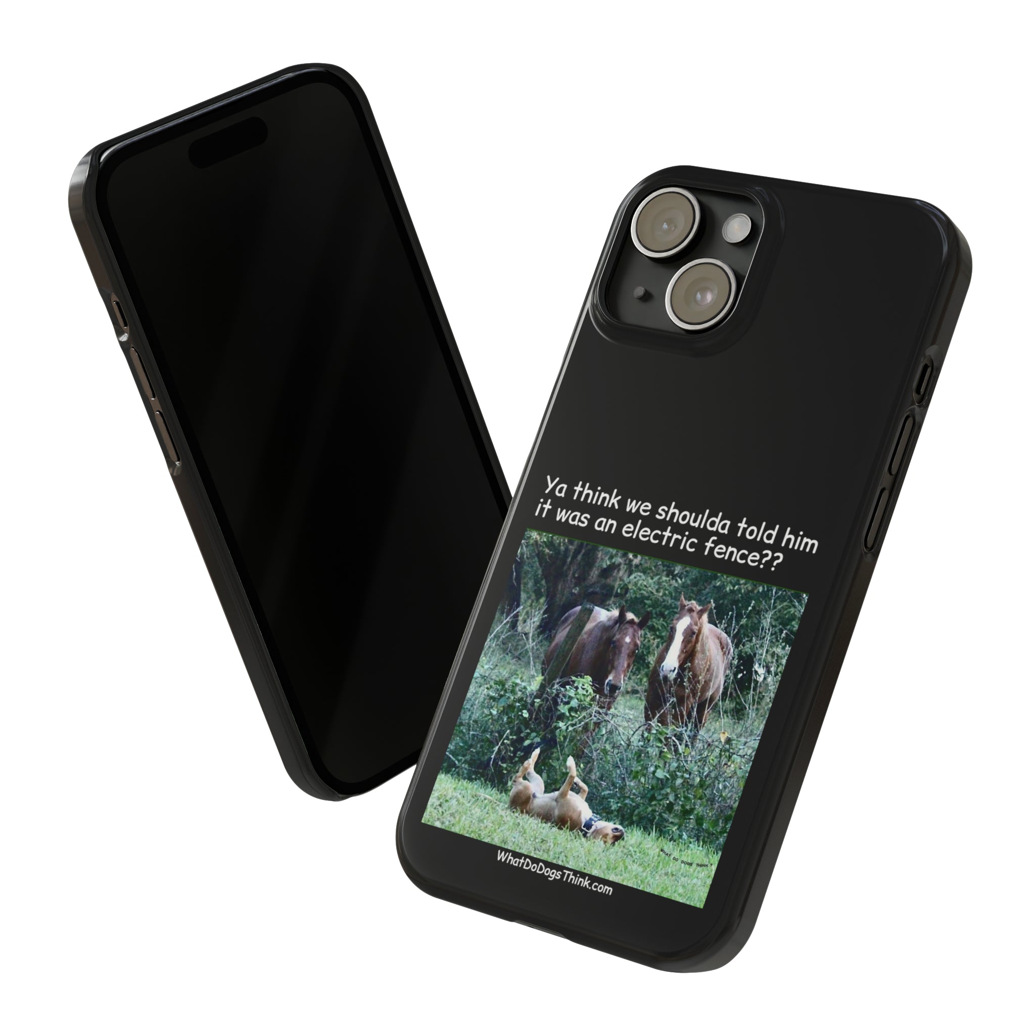 Electric Fence Black Slim Phone Case