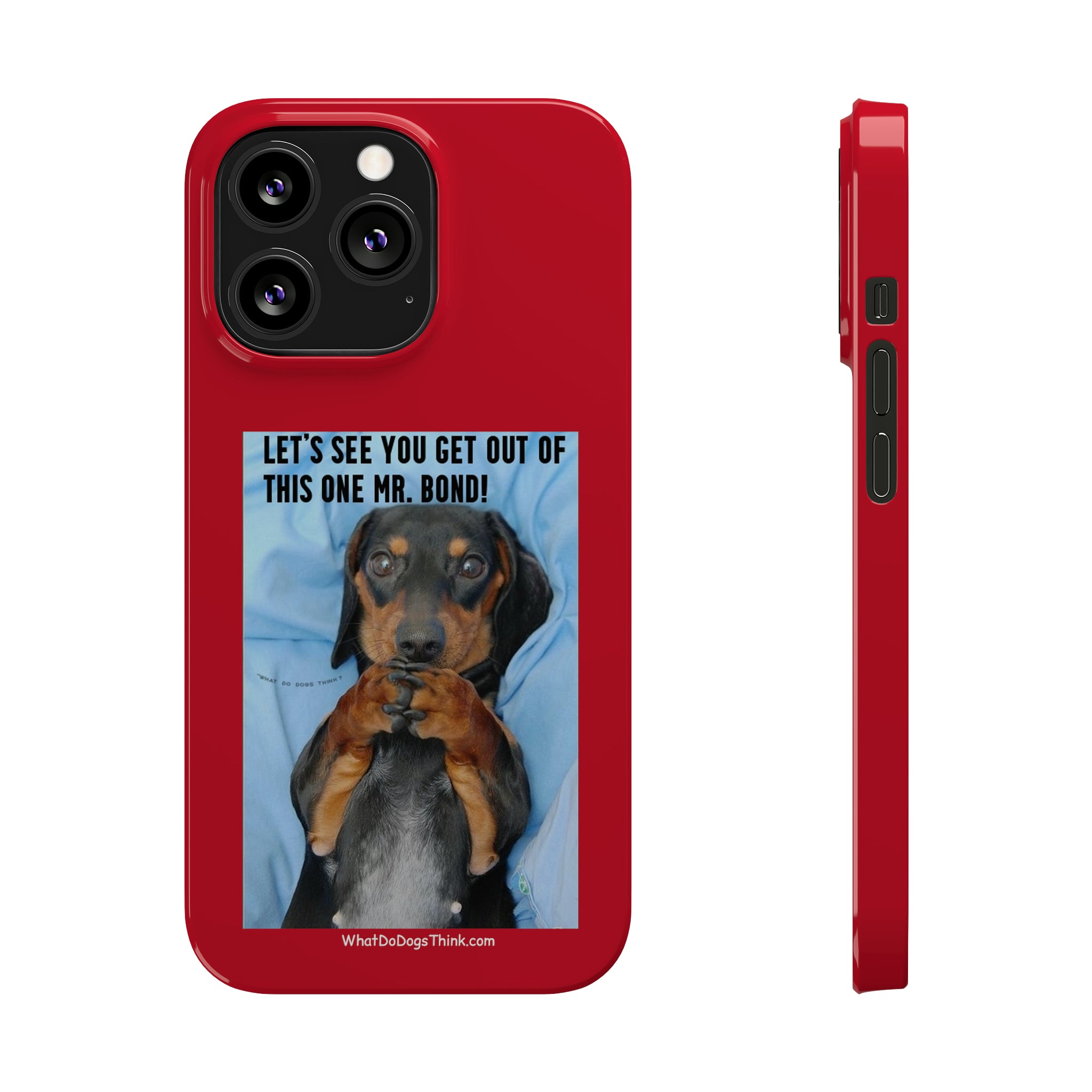 Mr. Bond Red Slim Phone Cases