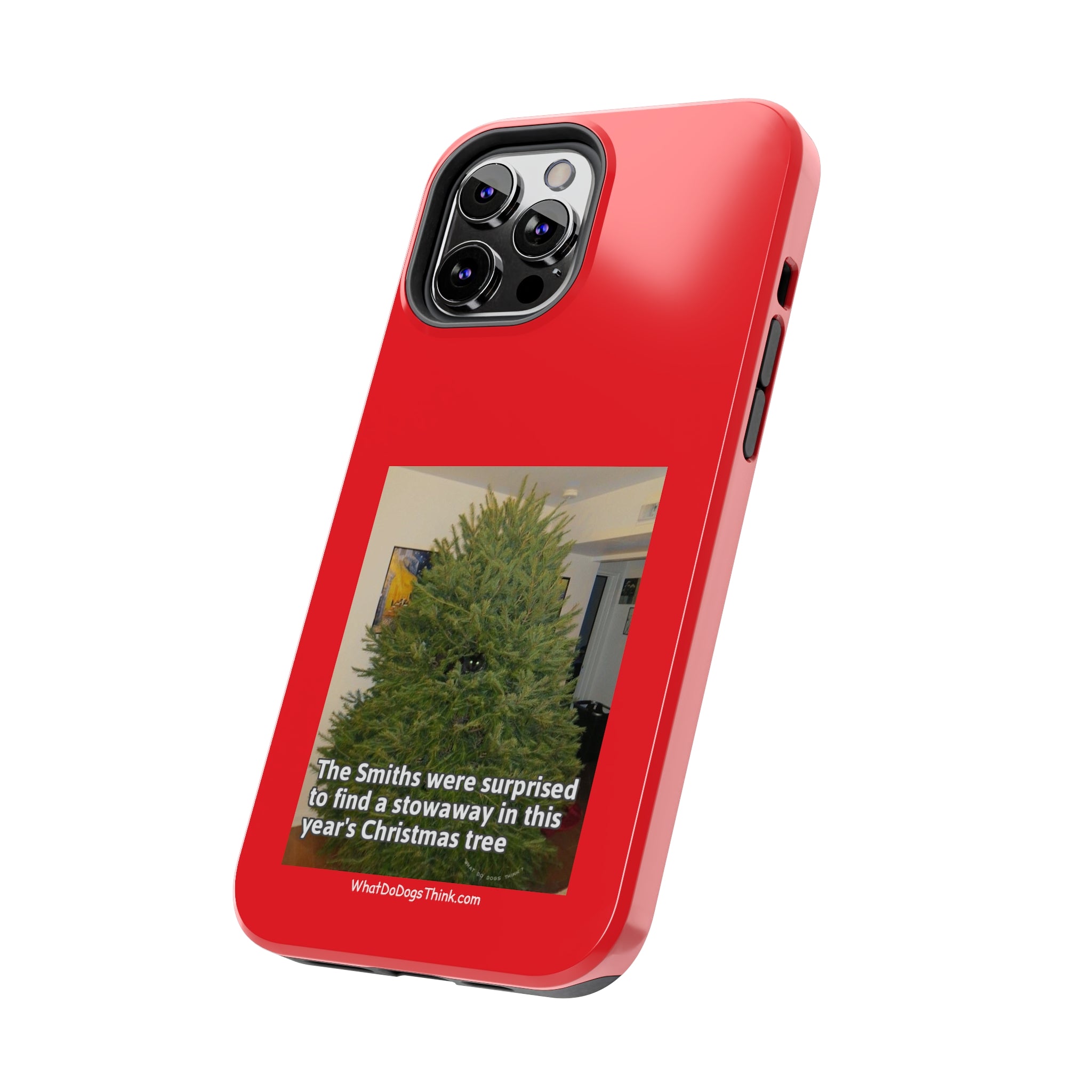 Stowaway Cat Red Tough Phone Cases