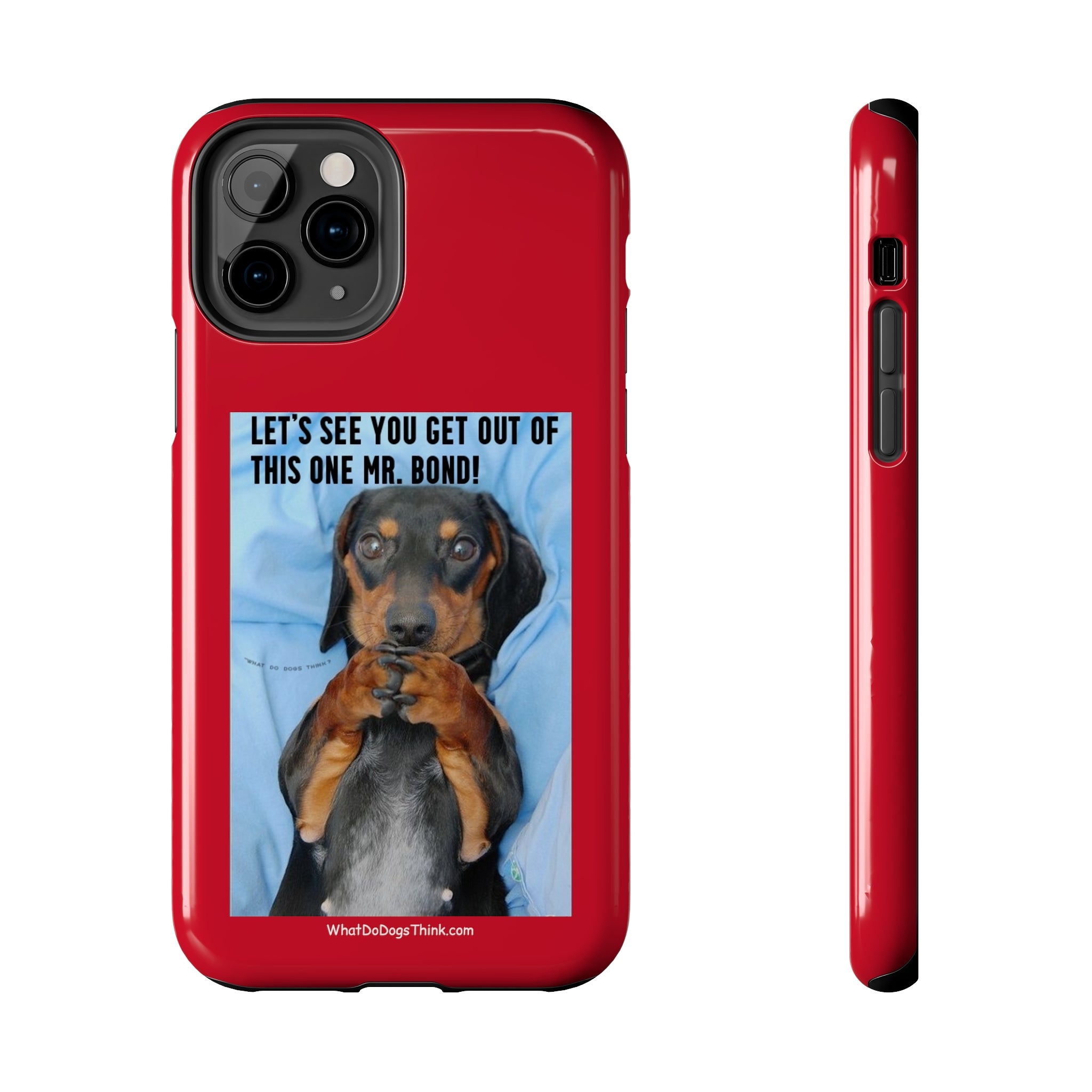 Mr Bond Red Tough Phone Cases