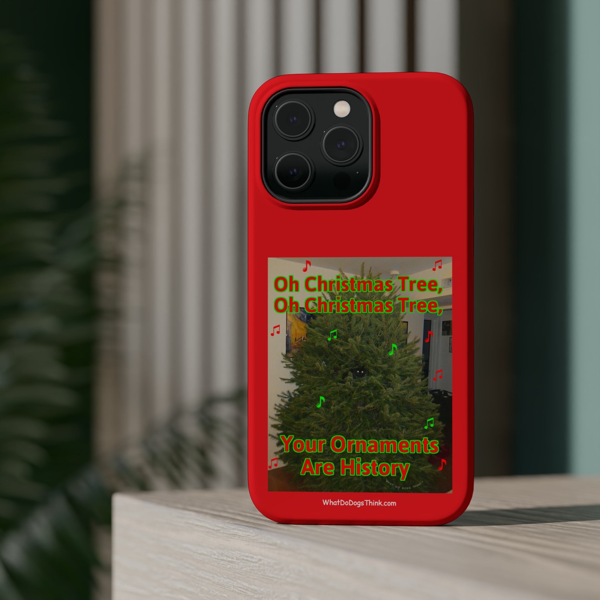 Christmas Tree Cat Red MagSafe Tough Case