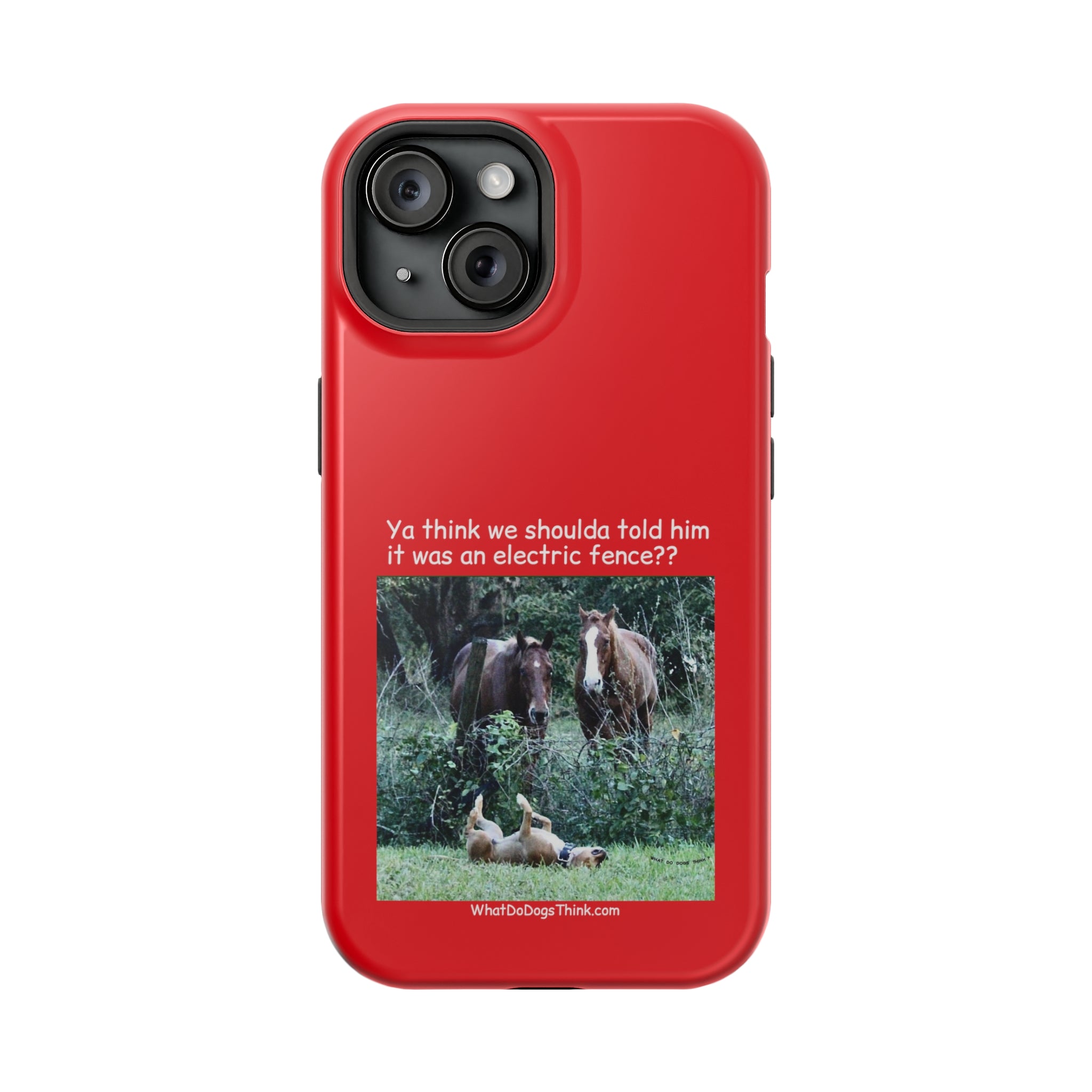 Electric Fence Red MagSafe Tough Cases