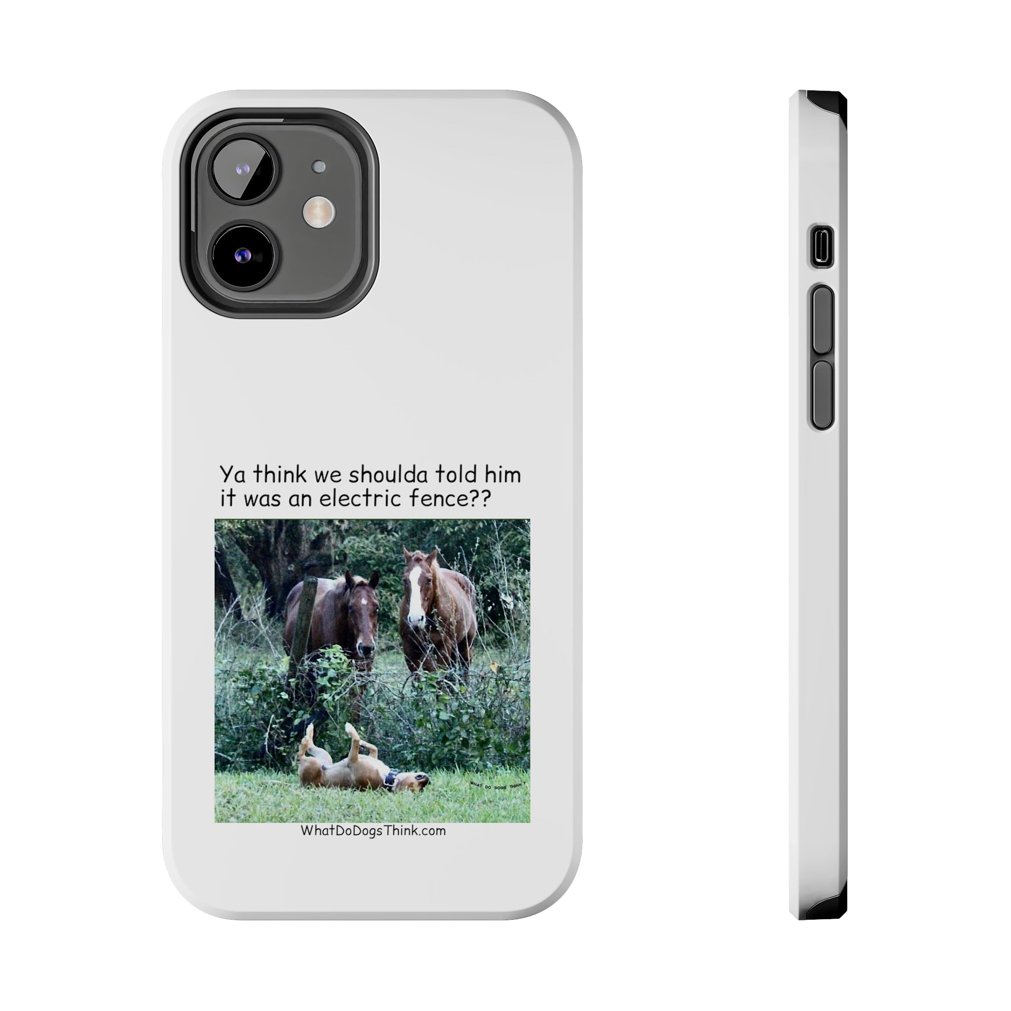 Electric Fence White Tough Phone Cases
