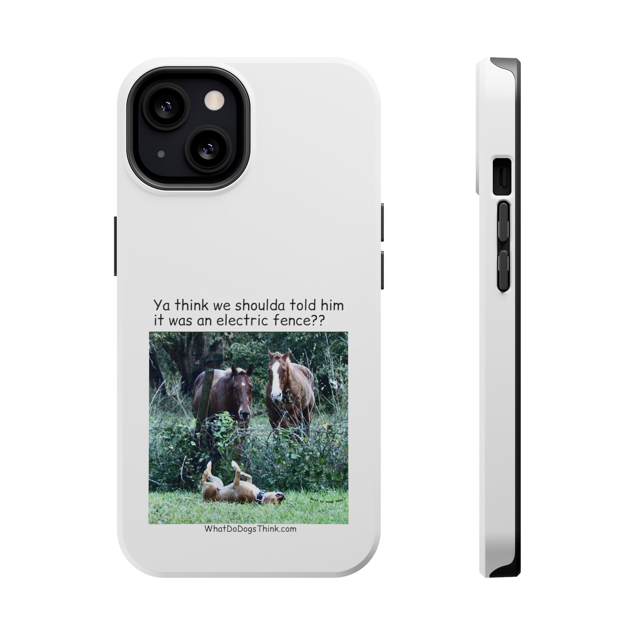 Electric Fence White MagSafe Tough Cases