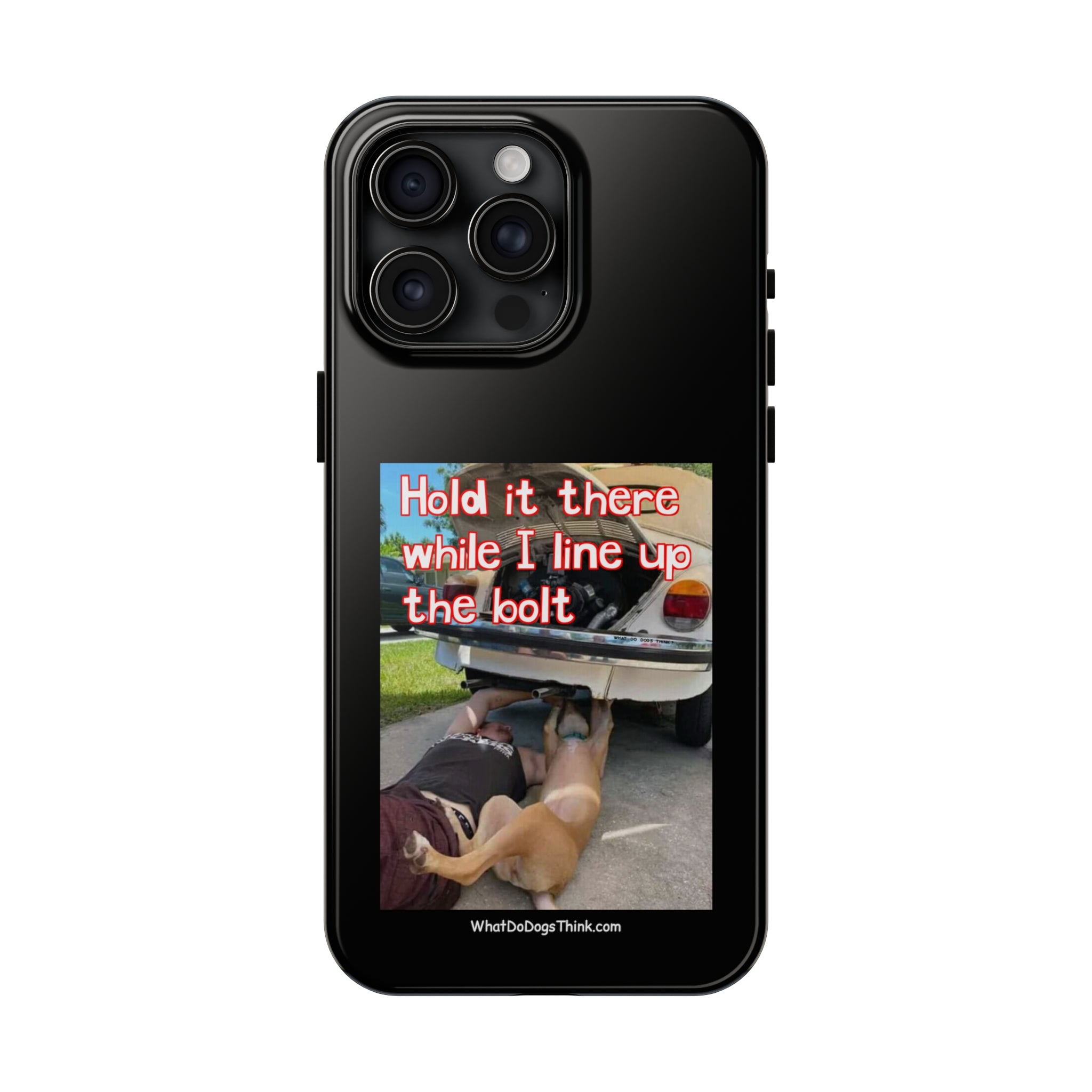 Hold it Black Tough Phone Cases