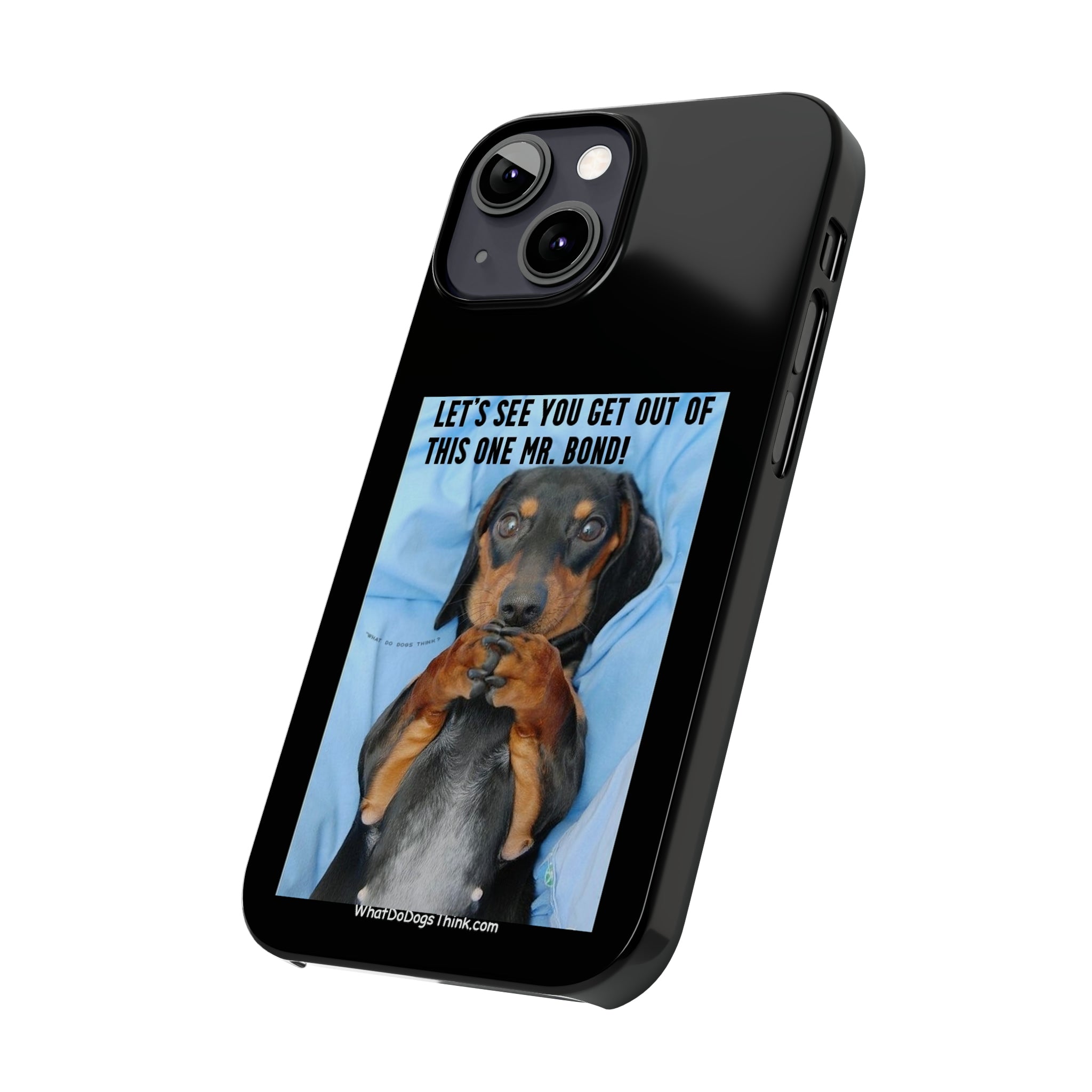 Mr. Bond Black Slim Phone Cases