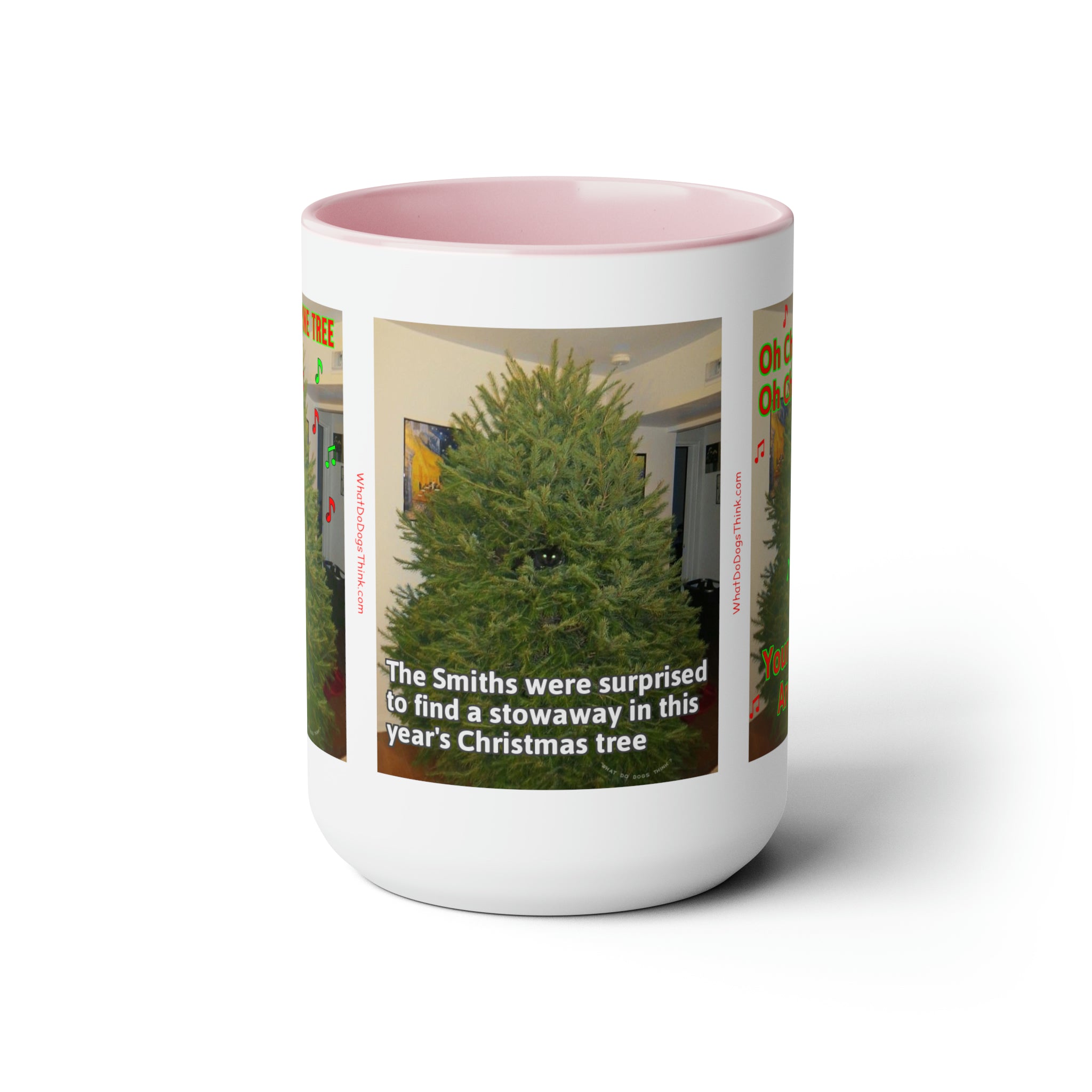 Christmas Tree Cat Mug 15oz