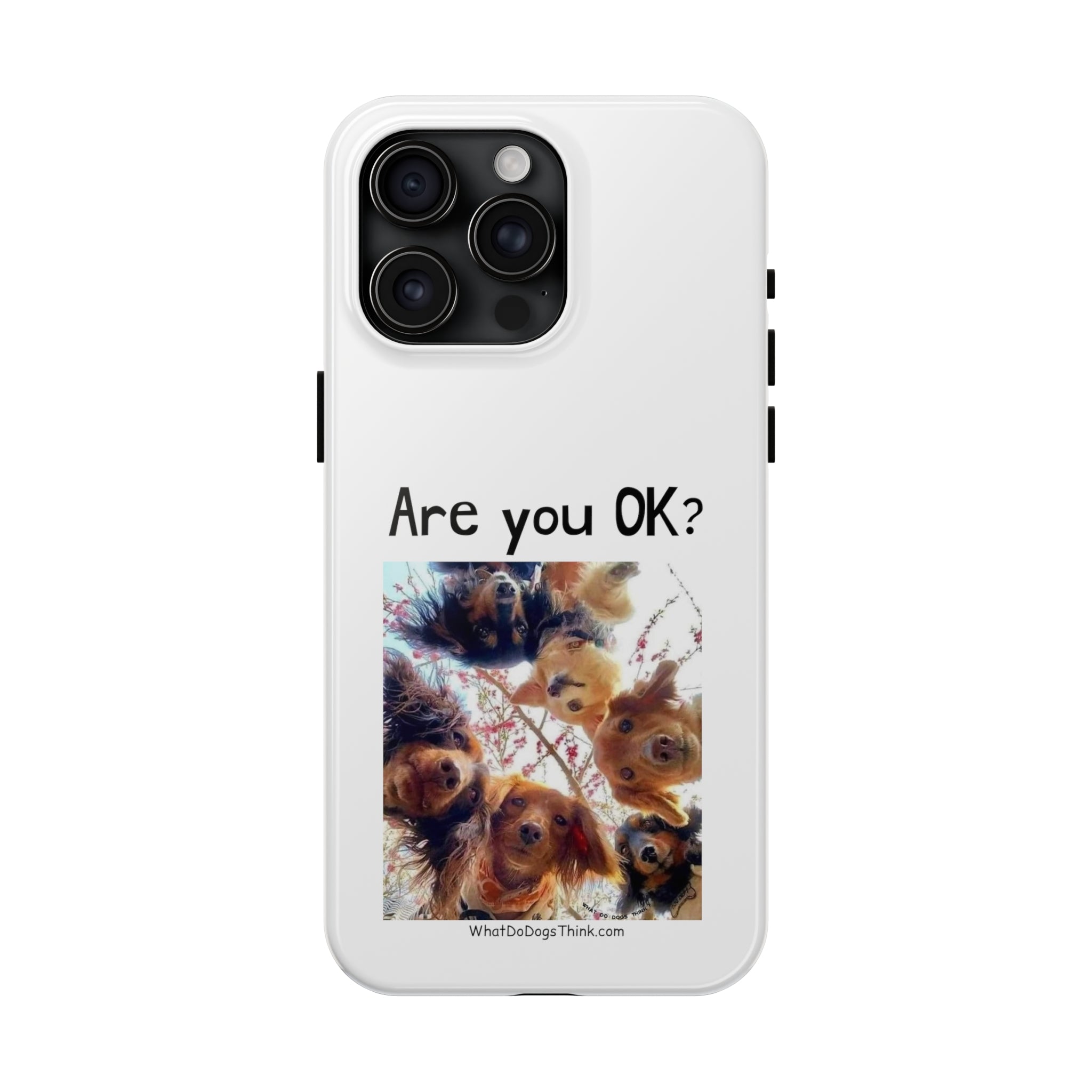 Are You OK? White Tough Phone Cases