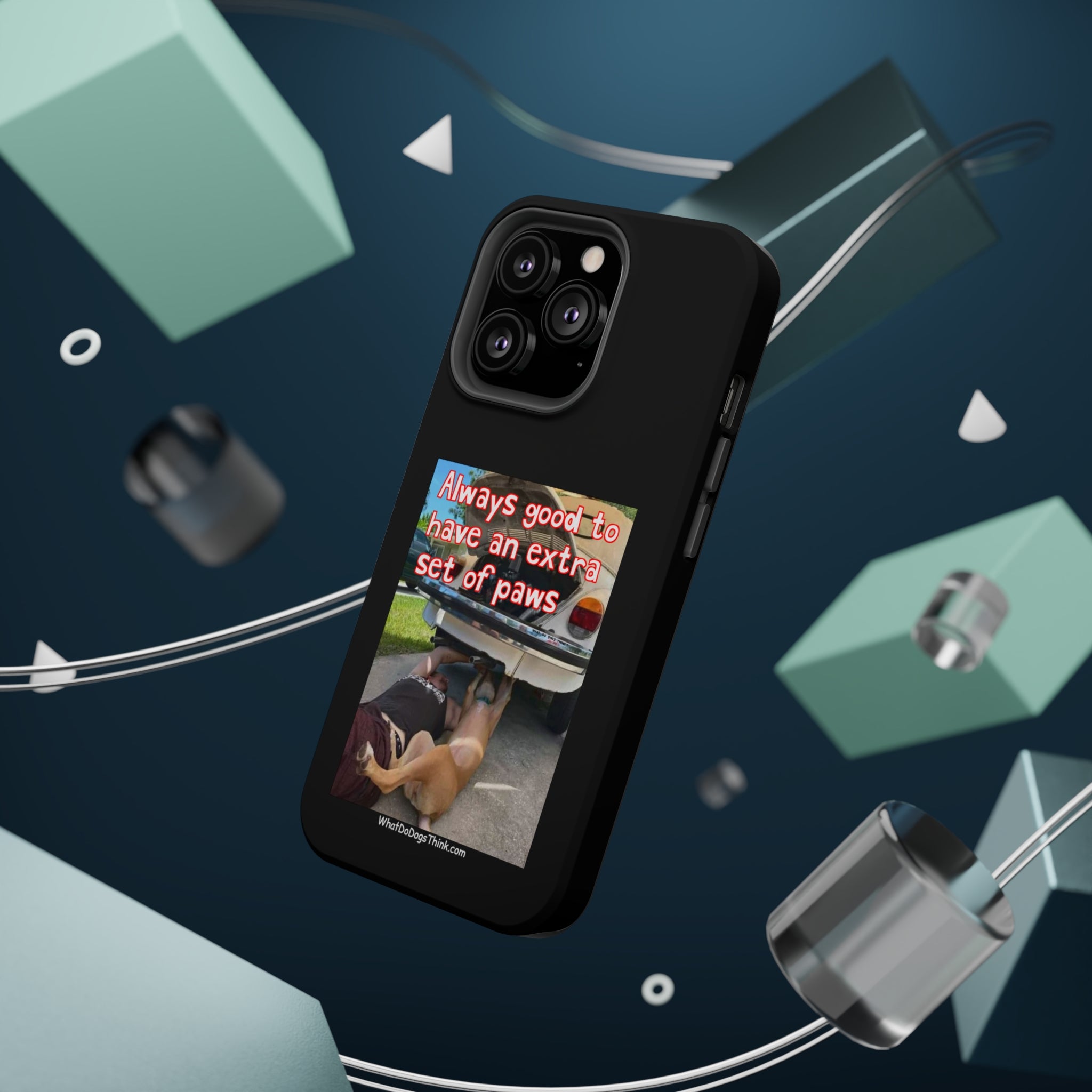 Extra Paw Black MagSafe Tough Cases