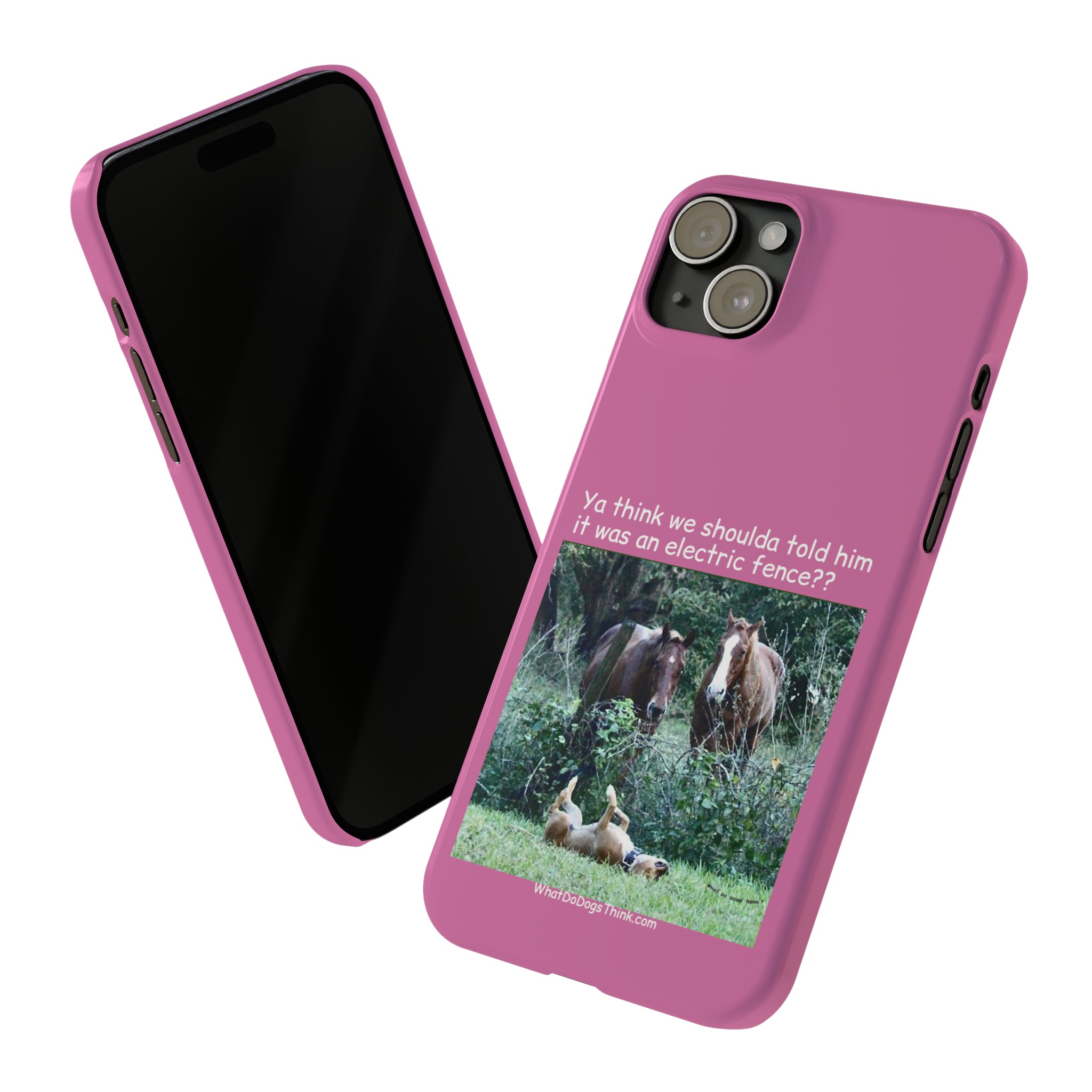 Electric Fence Pink Slim Phone Case