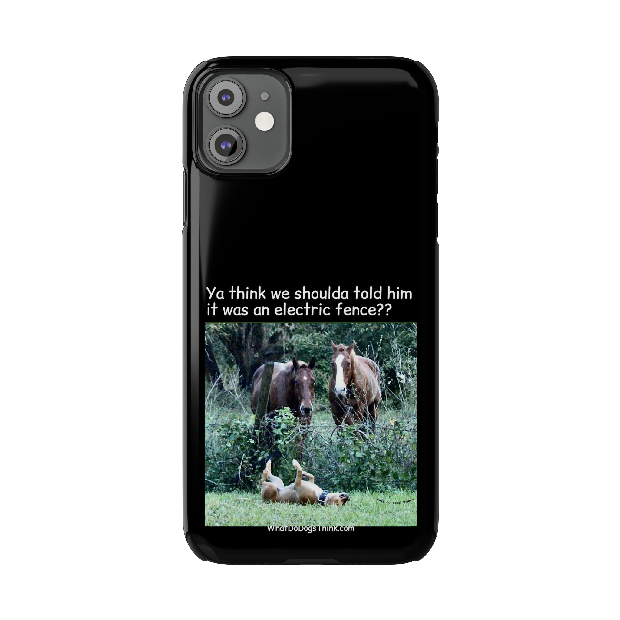 Electric Fence Black Slim Phone Case