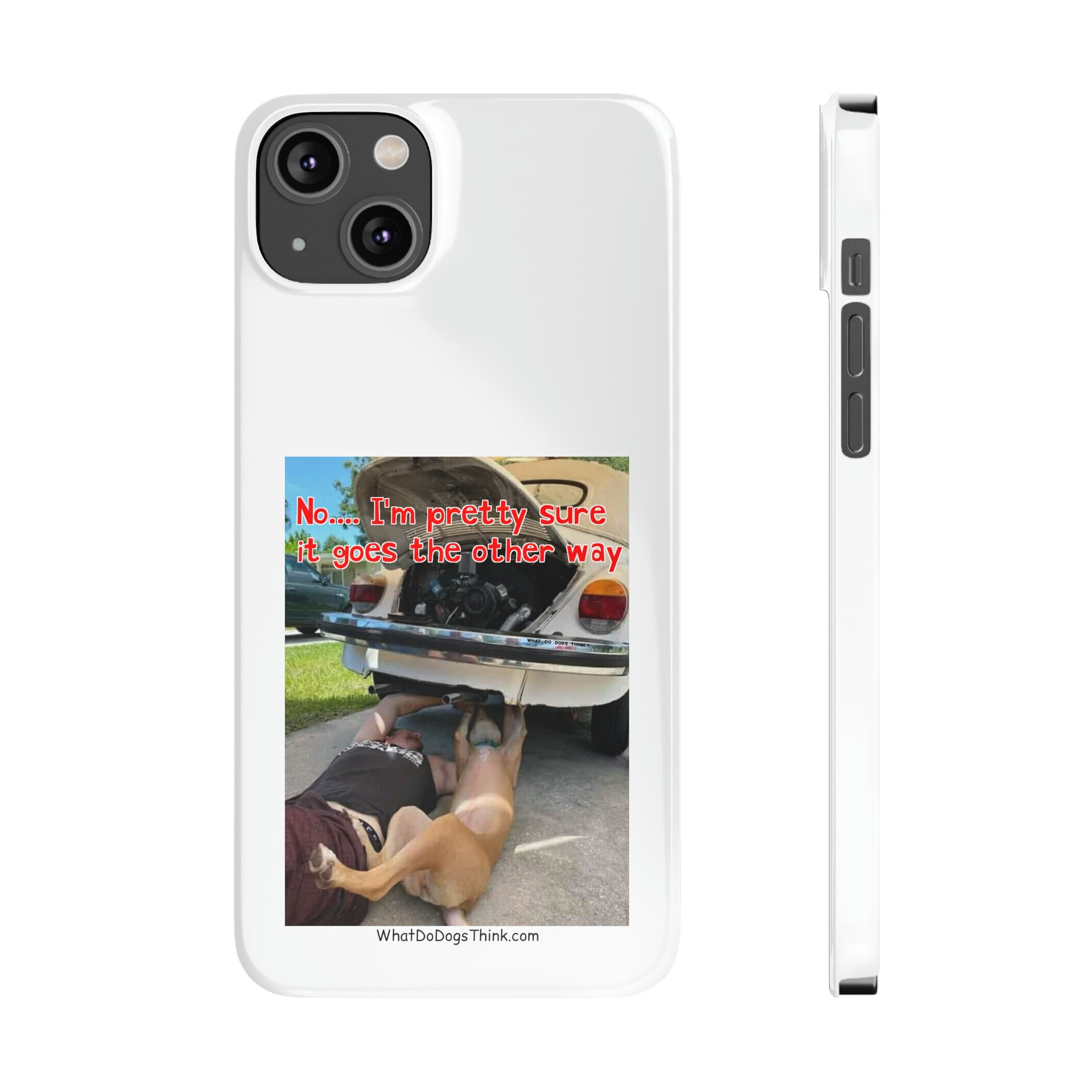 Other way White Slim Phone Cases