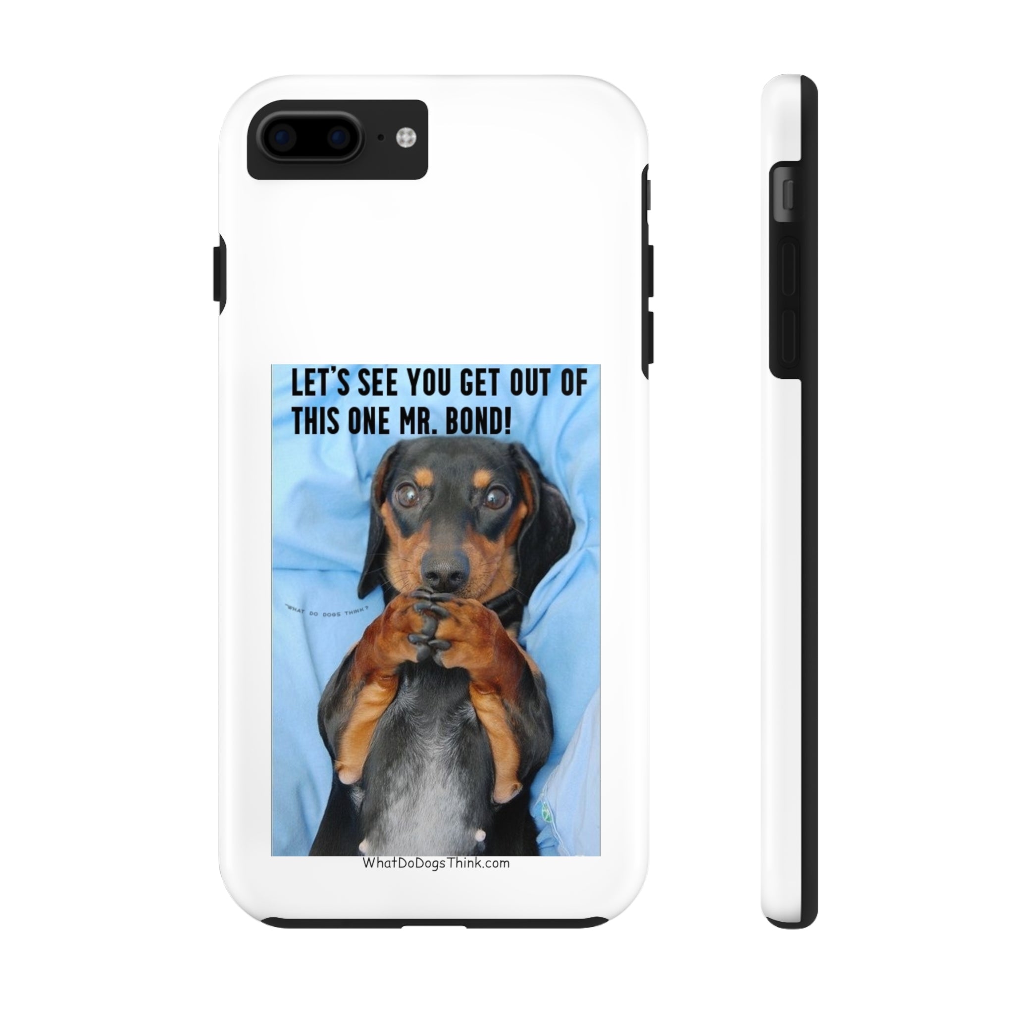 Mr Bond White Tough Phone Cases