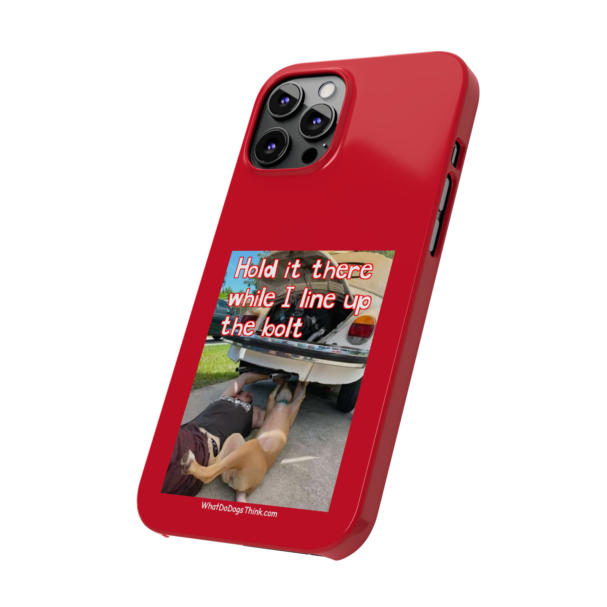 Hold It Red Slim Phone Cases