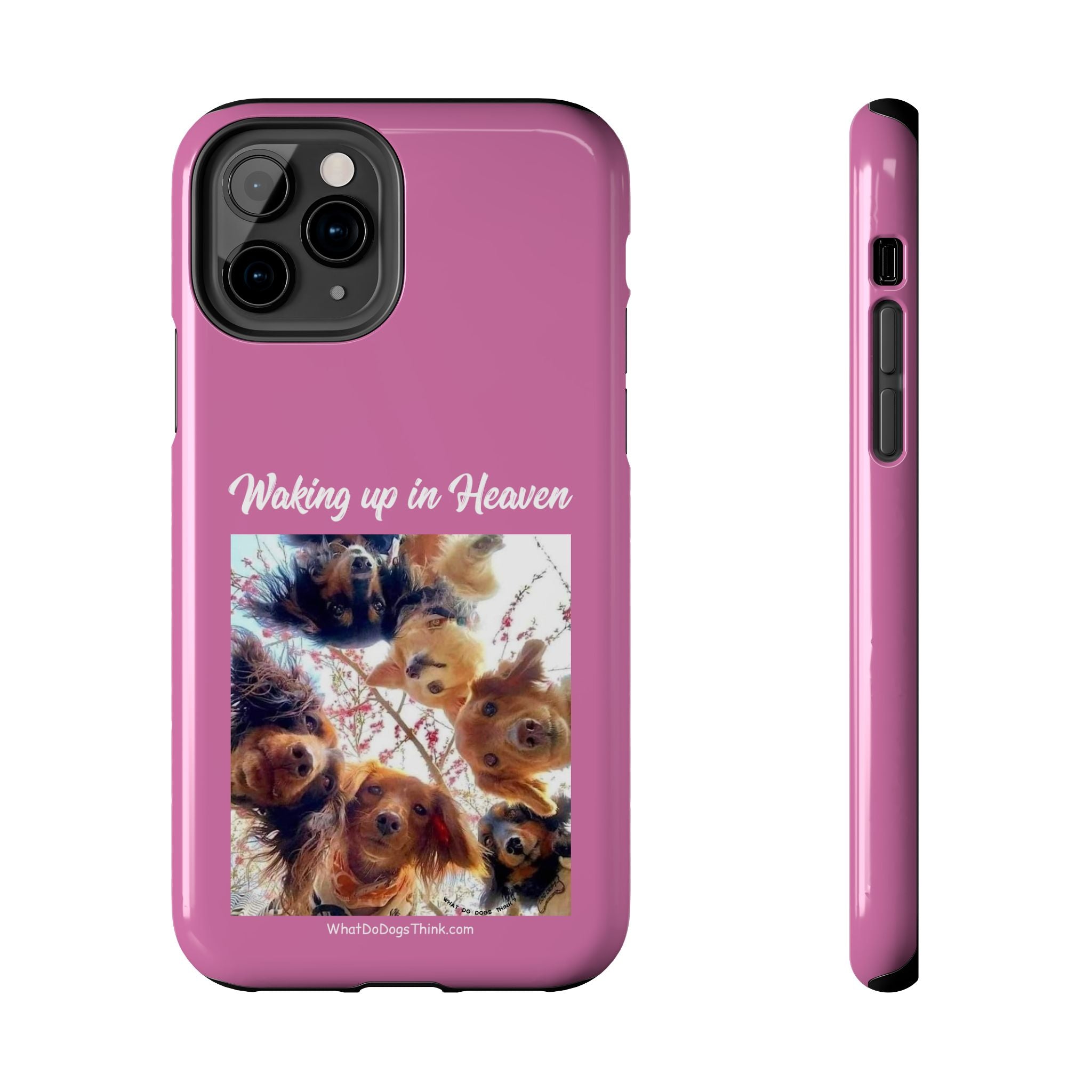 Waking Up in Heaven Pink Tough Phone Cases