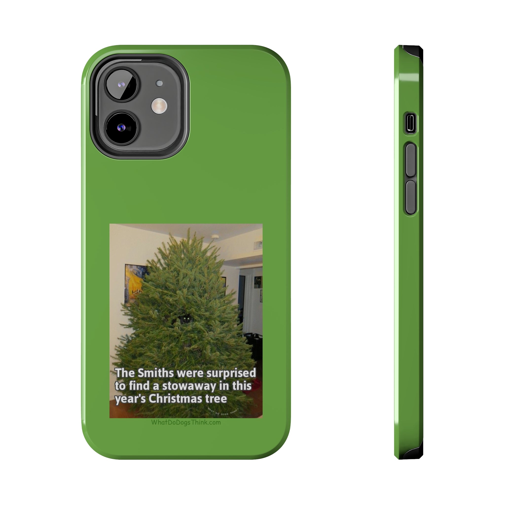 Stowaway Cat Green Tough Phone Cases