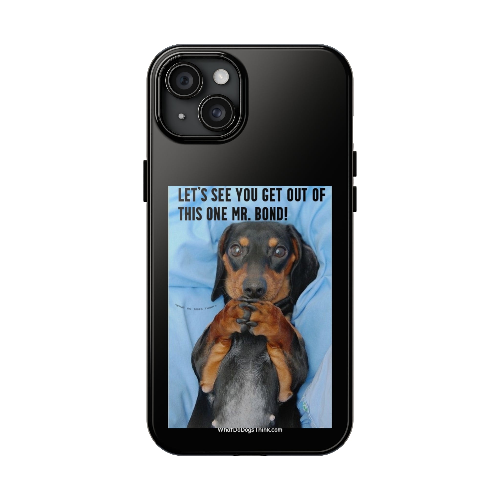 Mr Bond Black Tough Phone Cases