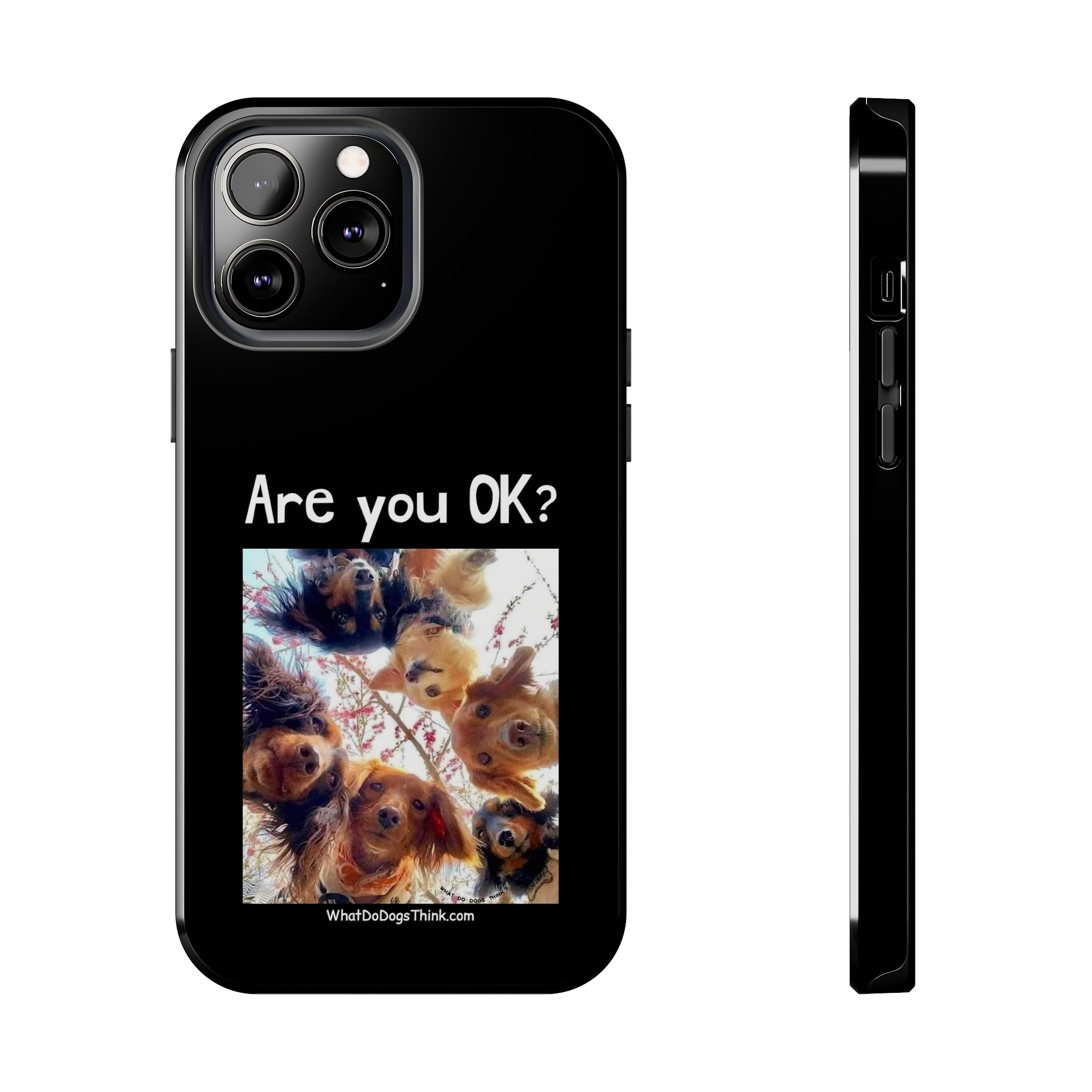 Are you OK? Black Tough Phone Cases