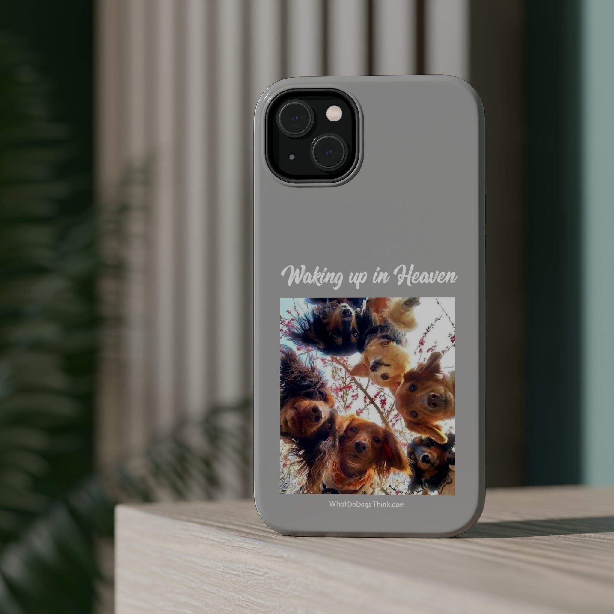 Waking Up In Heaven Gray MagSafe Tough Cases