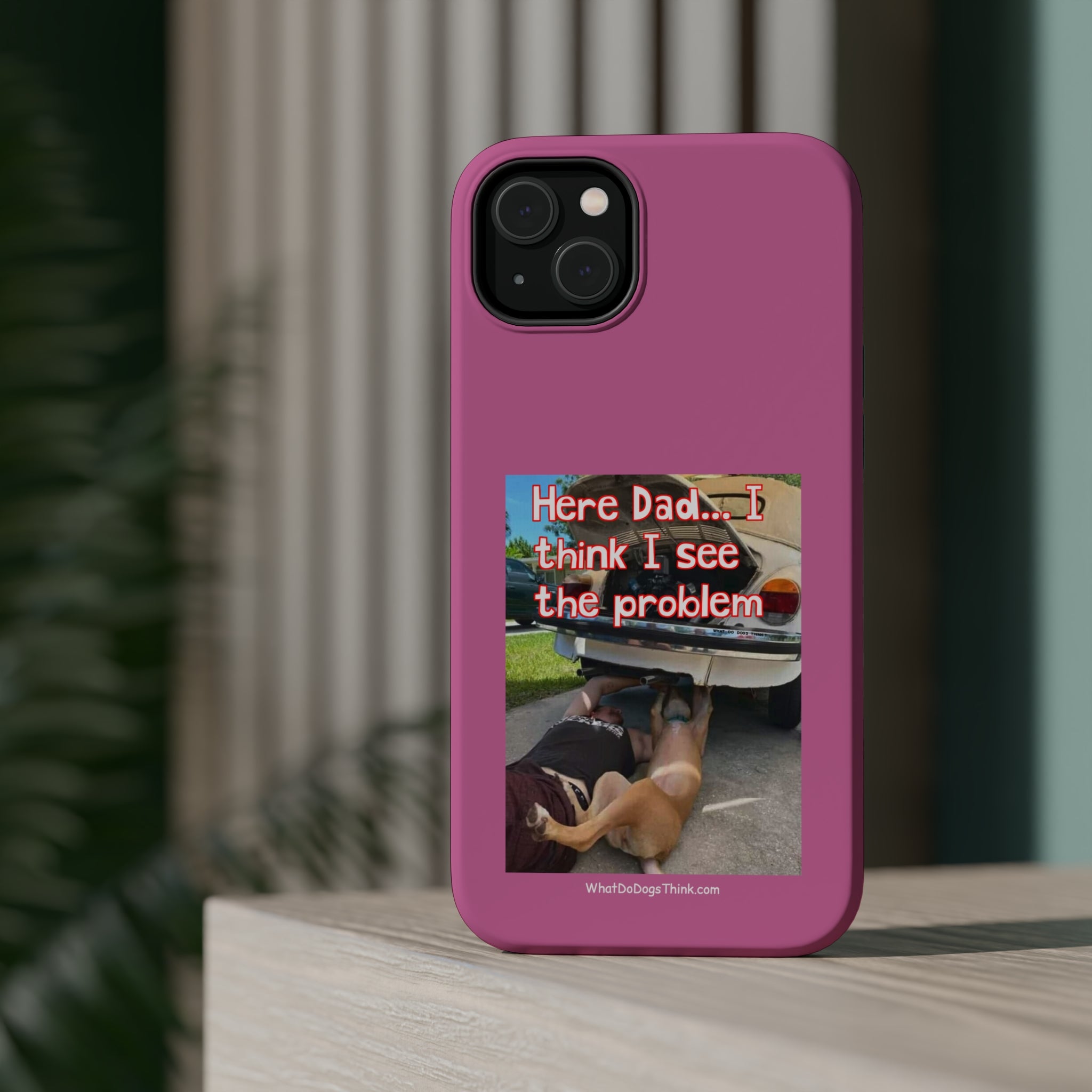 Here Dad Pink MagSafe Tough Cases