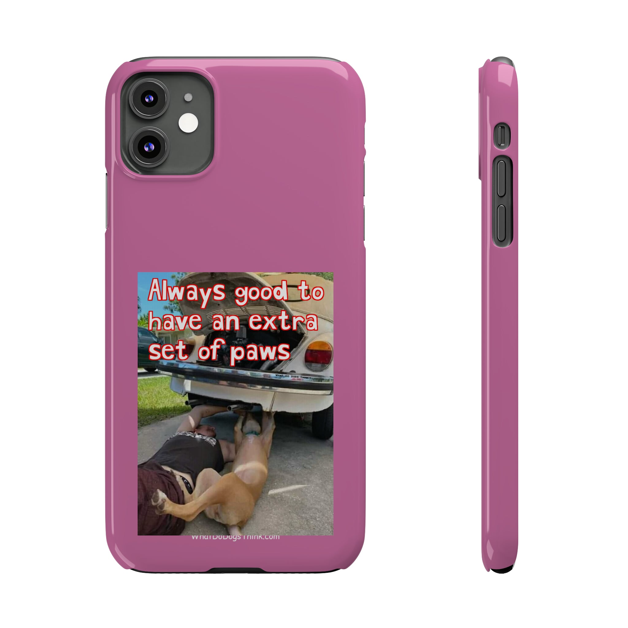 Extra Paws Pink Slim Phone Case