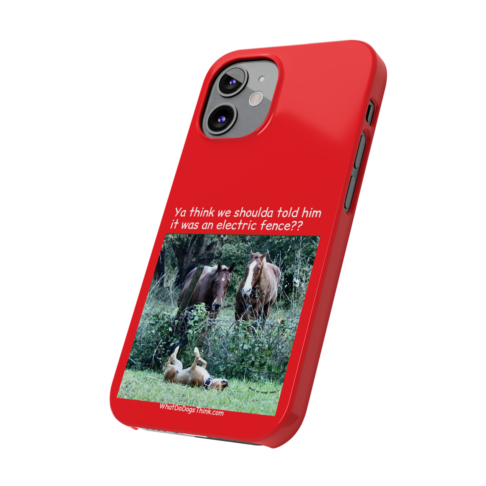 Electric Fence Red Slim Phone Case