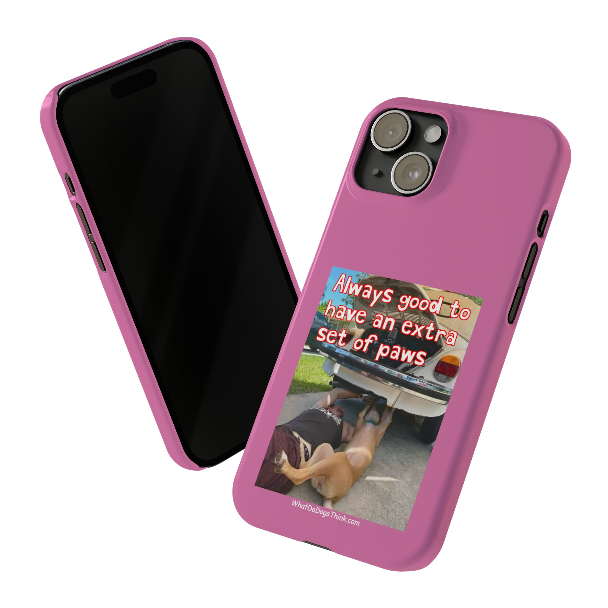 Extra Paws Pink Slim Phone Case