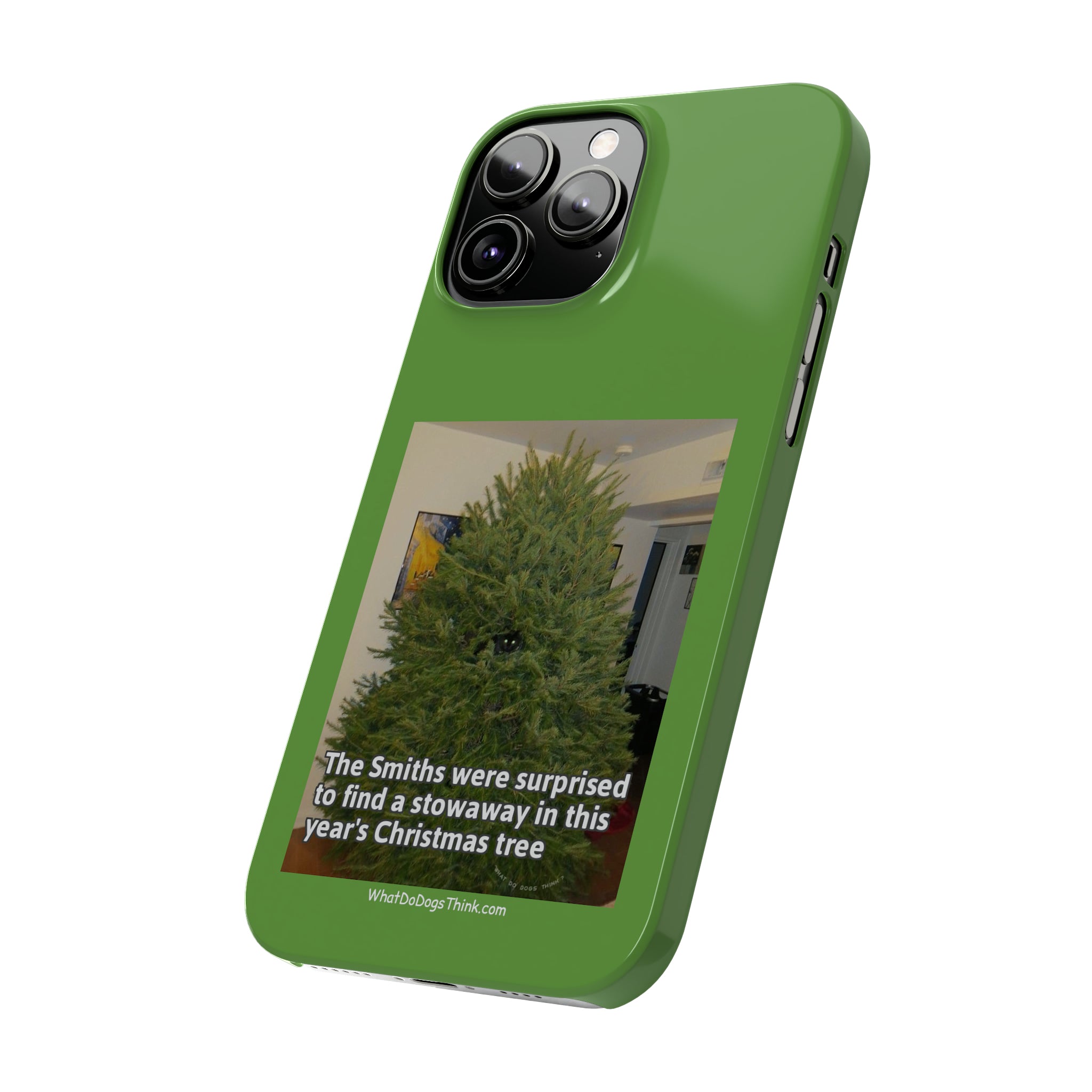 Stowaway Cat Green Slim Phone Case