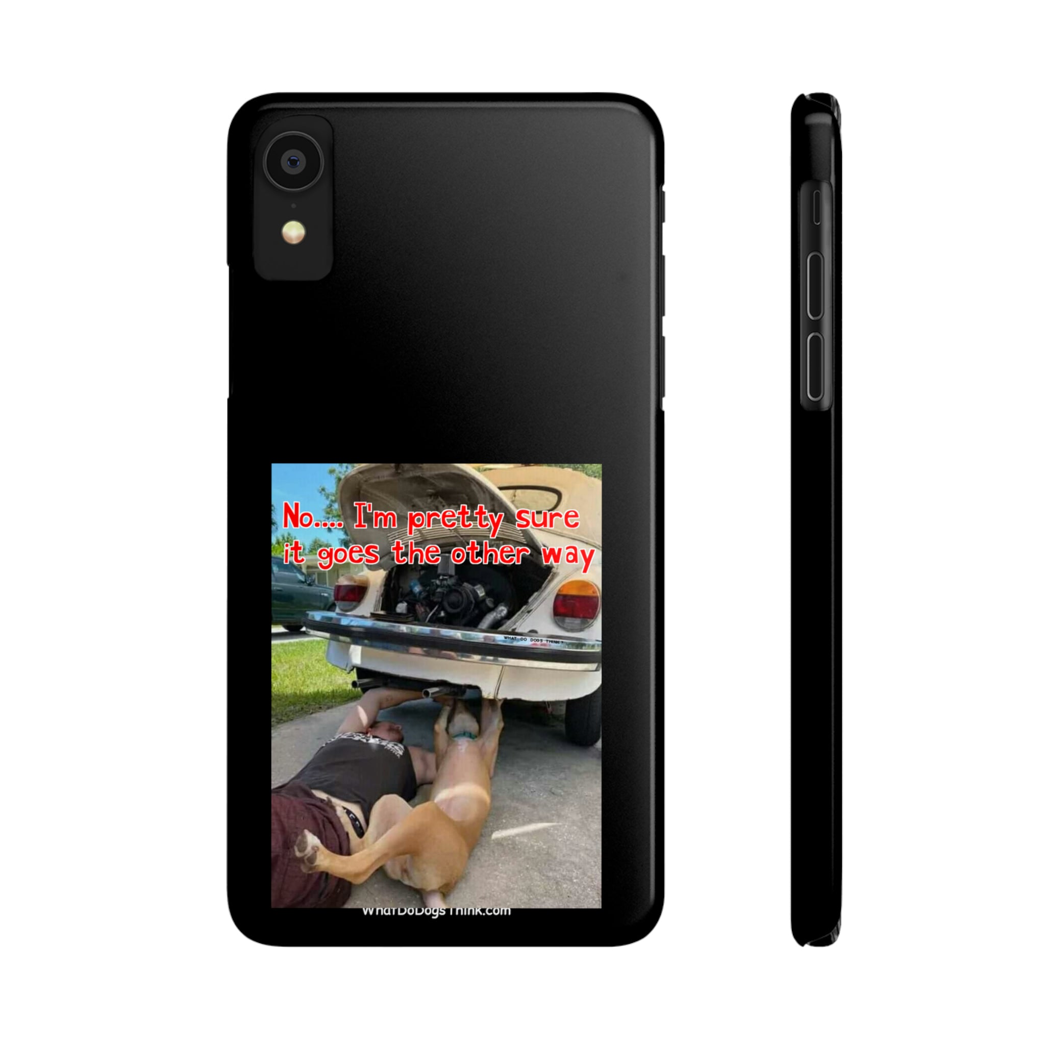 Other Way Black Slim Phone Cases