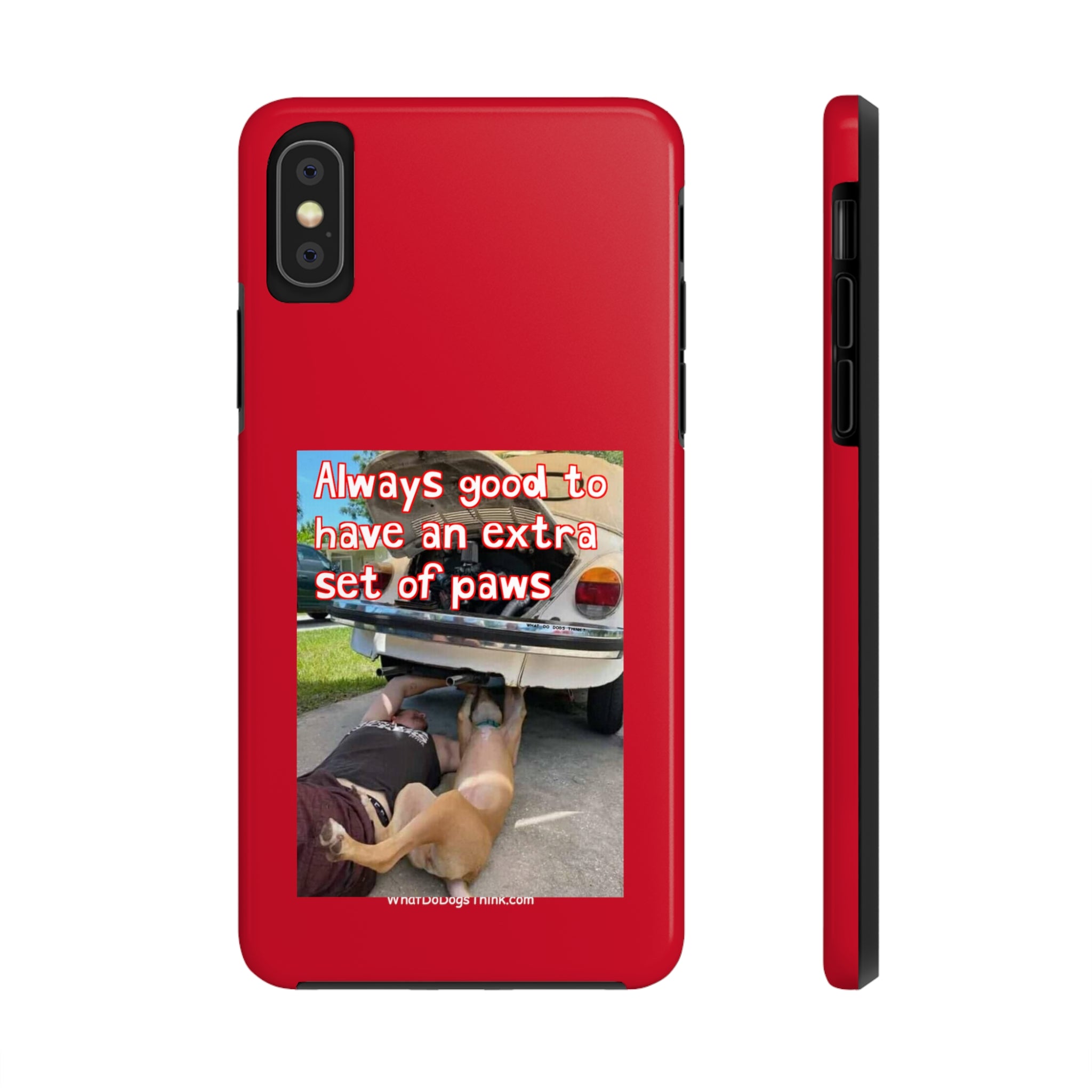 Extra Paw Red Tough Phone Cases