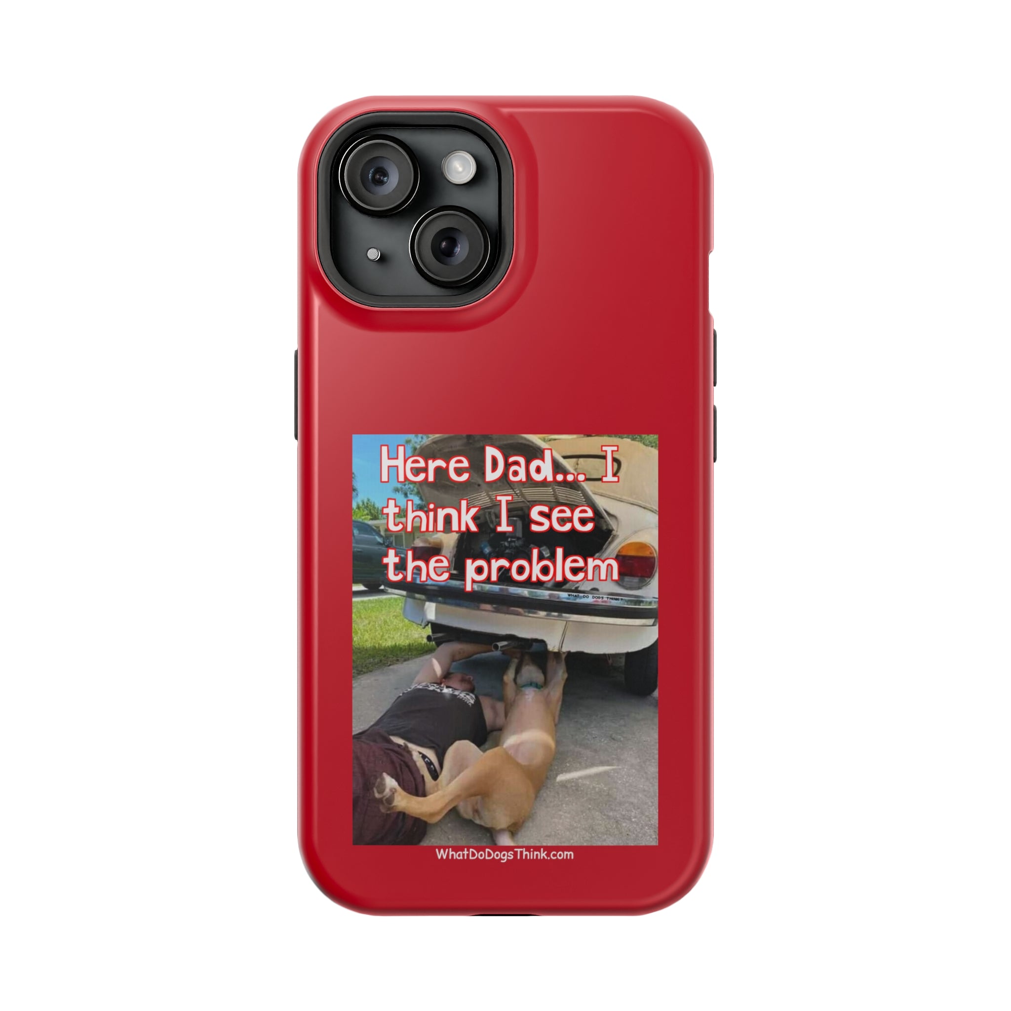 Here Dad Red MagSafe Tough Cases