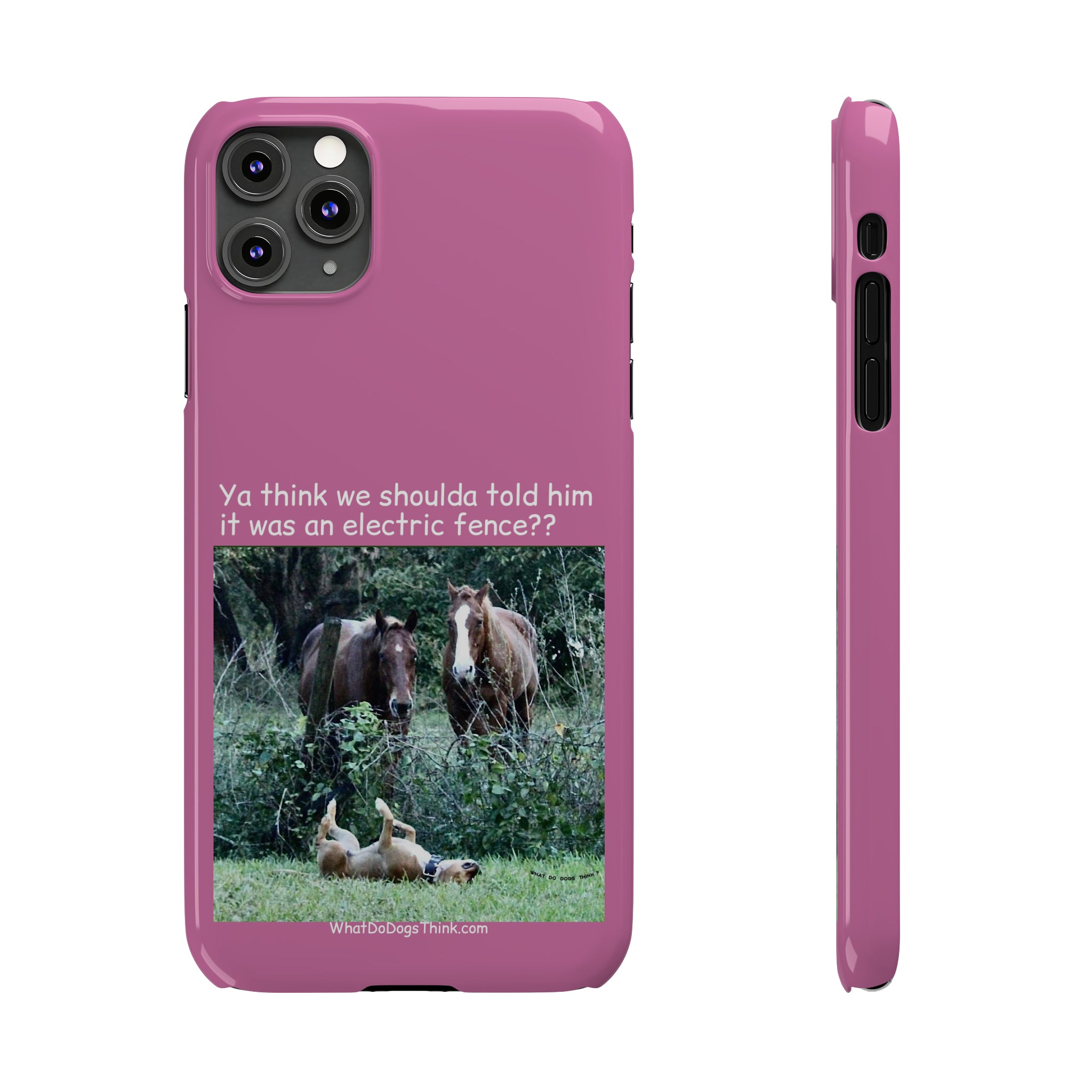 Electric Fence Pink Slim Phone Case