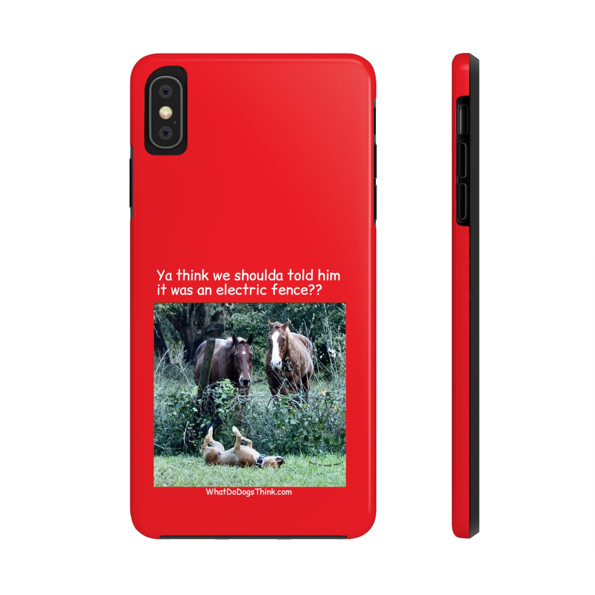 Electric Fence Red Tough Phone Cases