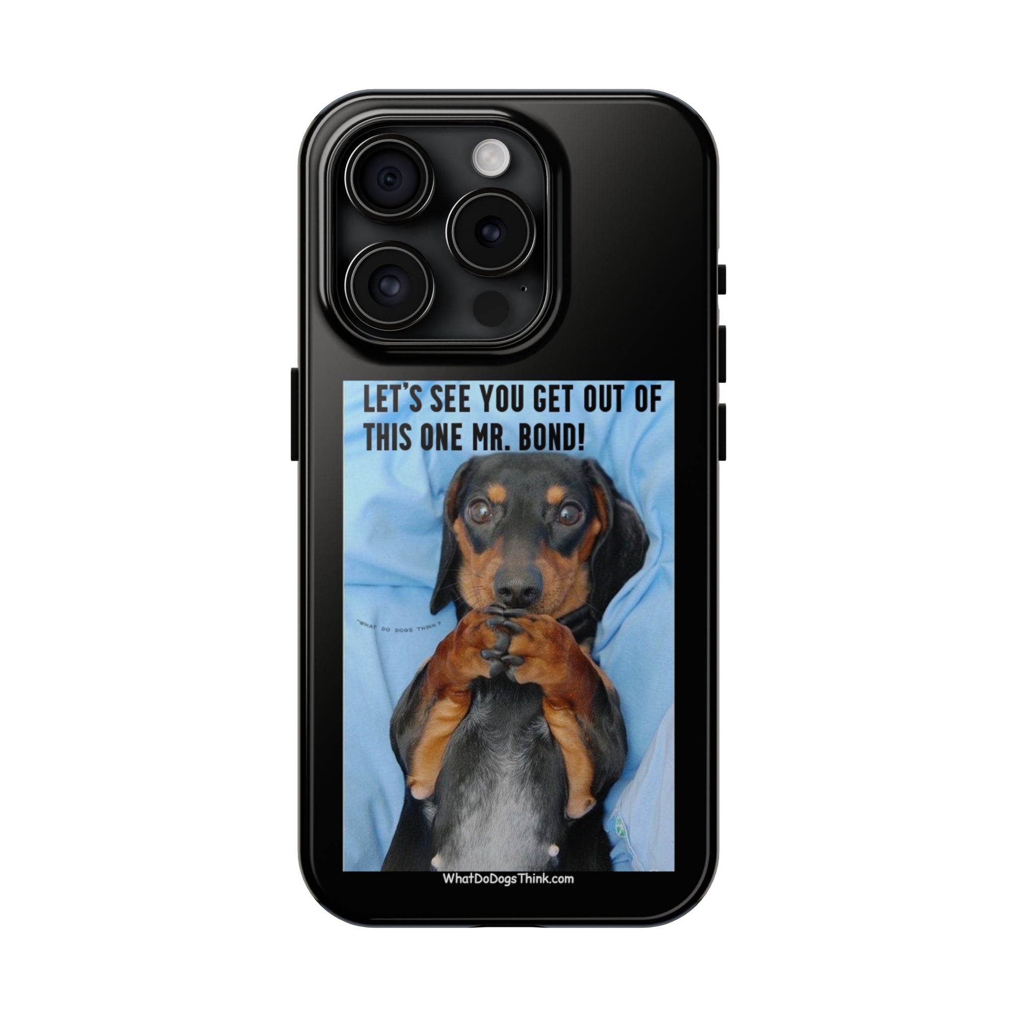 Mr Bond Black Tough Phone Cases