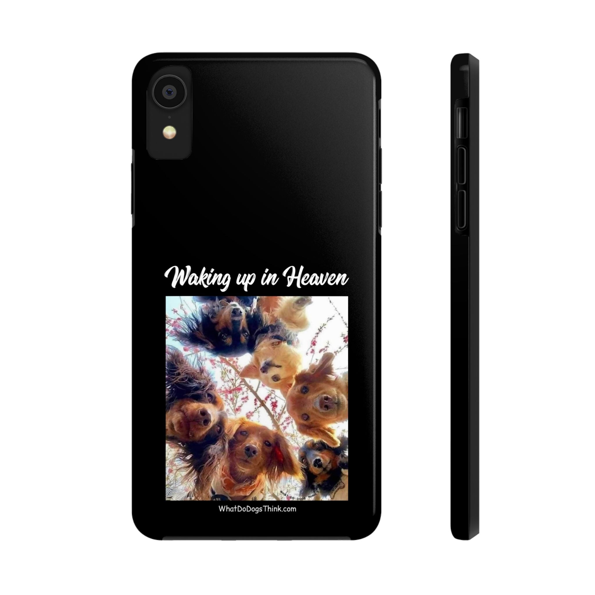 Waking Up in Heaven Black Tough Phone Cases