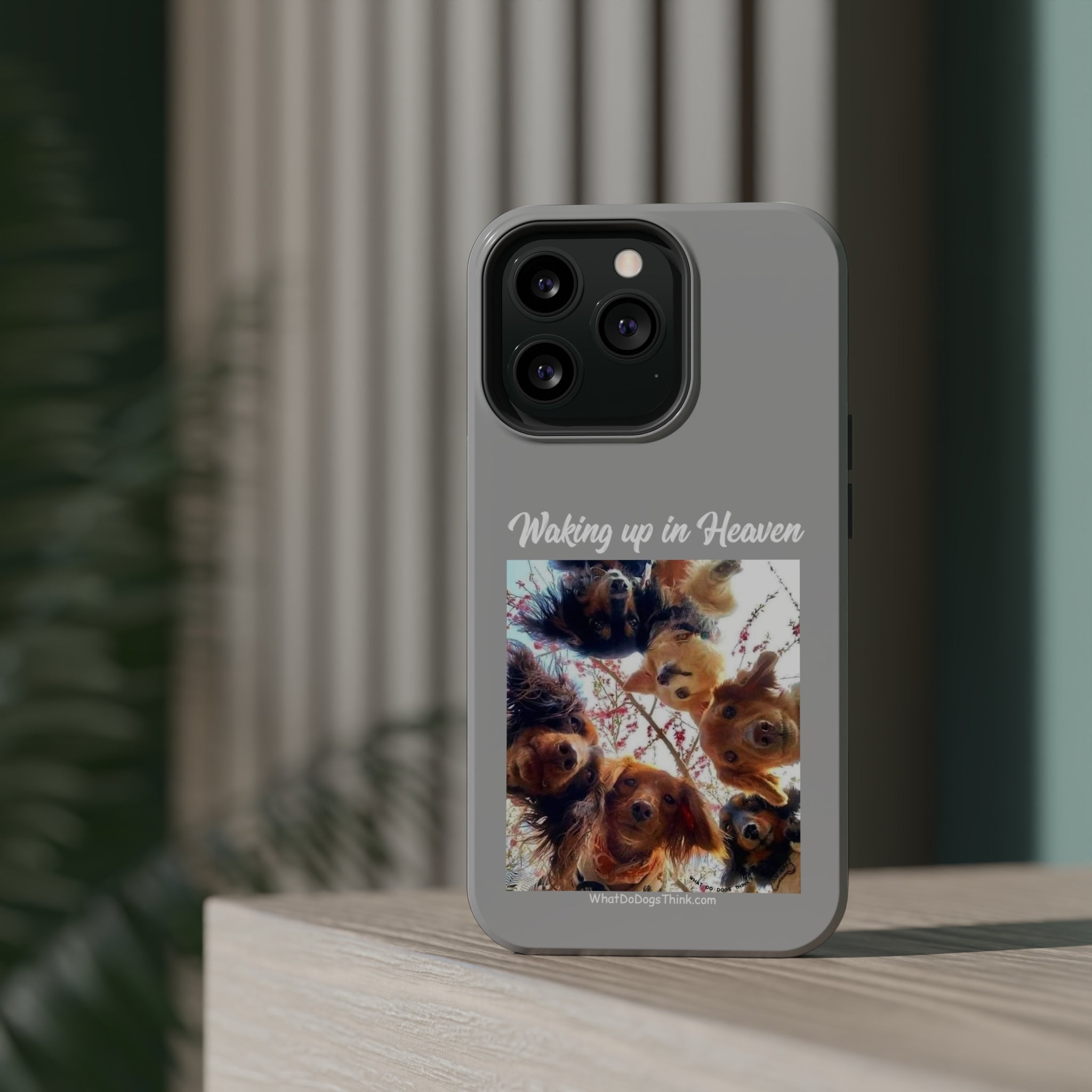 Waking Up In Heaven Gray MagSafe Tough Cases